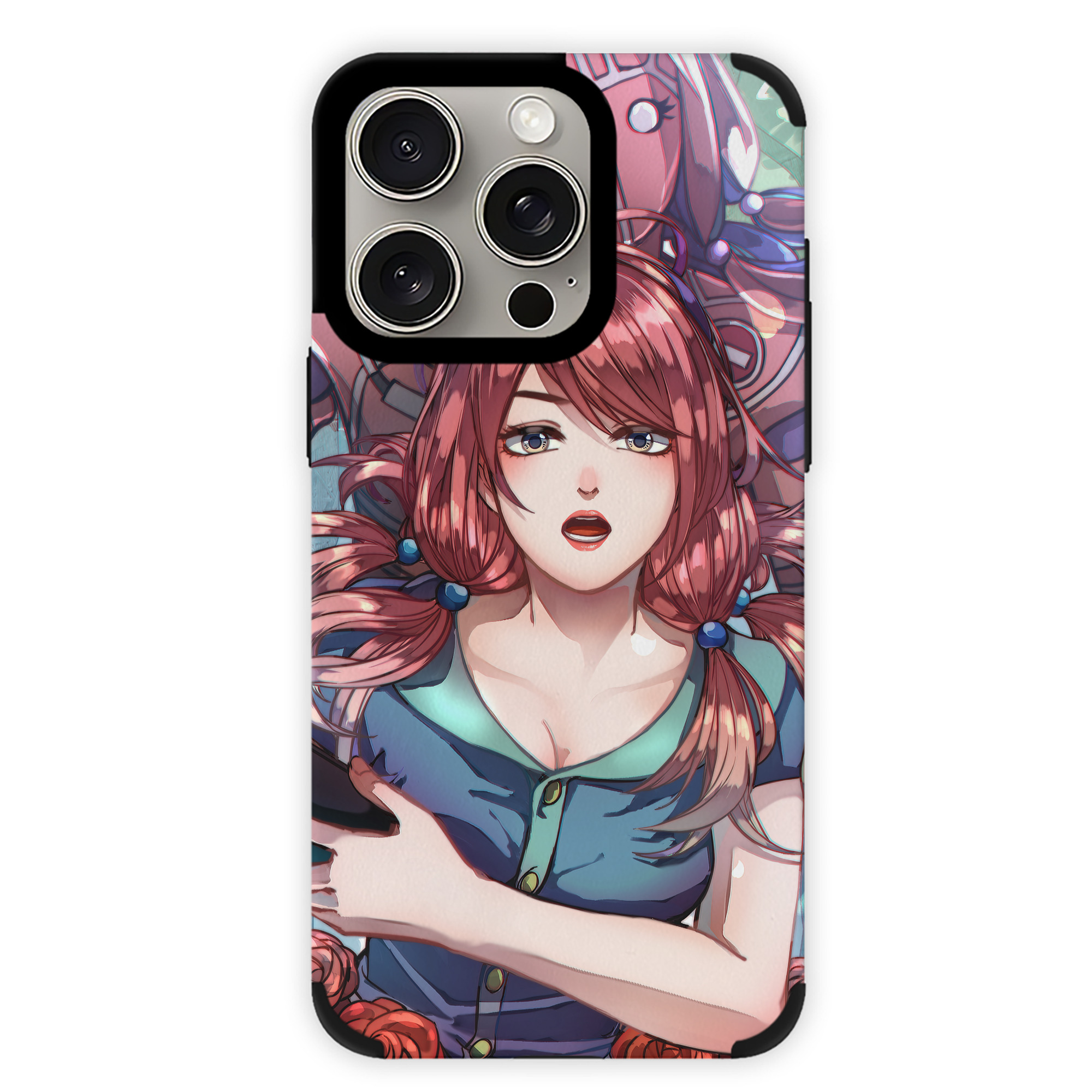（画像用） ジョジョの奇妙な冒険 JoJo's Bizarre Adventure 【iPhone15ProMax対応】 PUレザー スマホケース 耐衝撃＆黄変防止