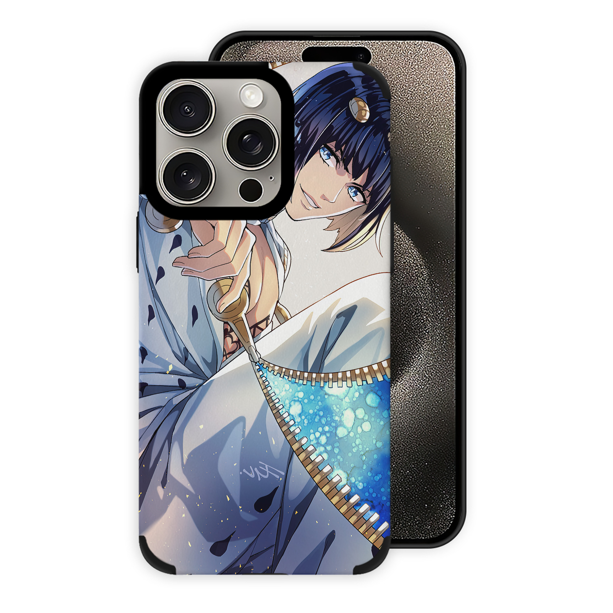 （画像用） ジョジョの奇妙な冒険 JoJo's Bizarre Adventure 【iPhone15ProMax対応】 PUレザー スマホケース 耐衝撃＆黄変防止