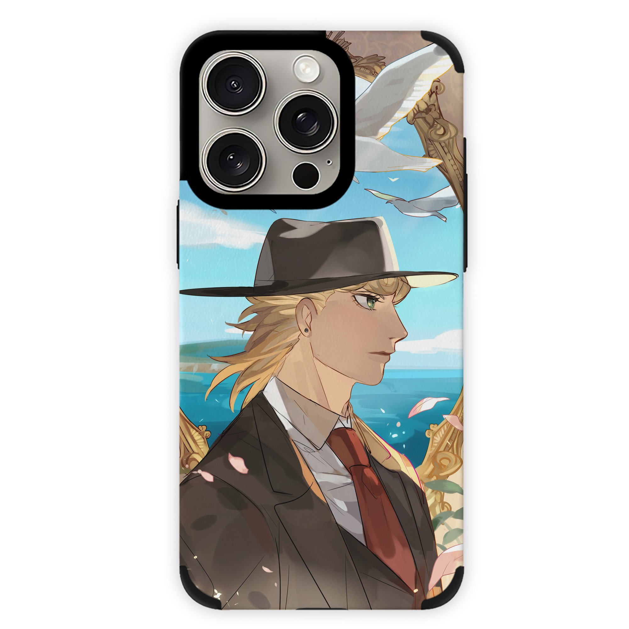 （画像用） ジョジョの奇妙な冒険 JoJo's Bizarre Adventure 【iPhone15ProMax対応】 PUレザー スマホケース 耐衝撃＆黄変防止