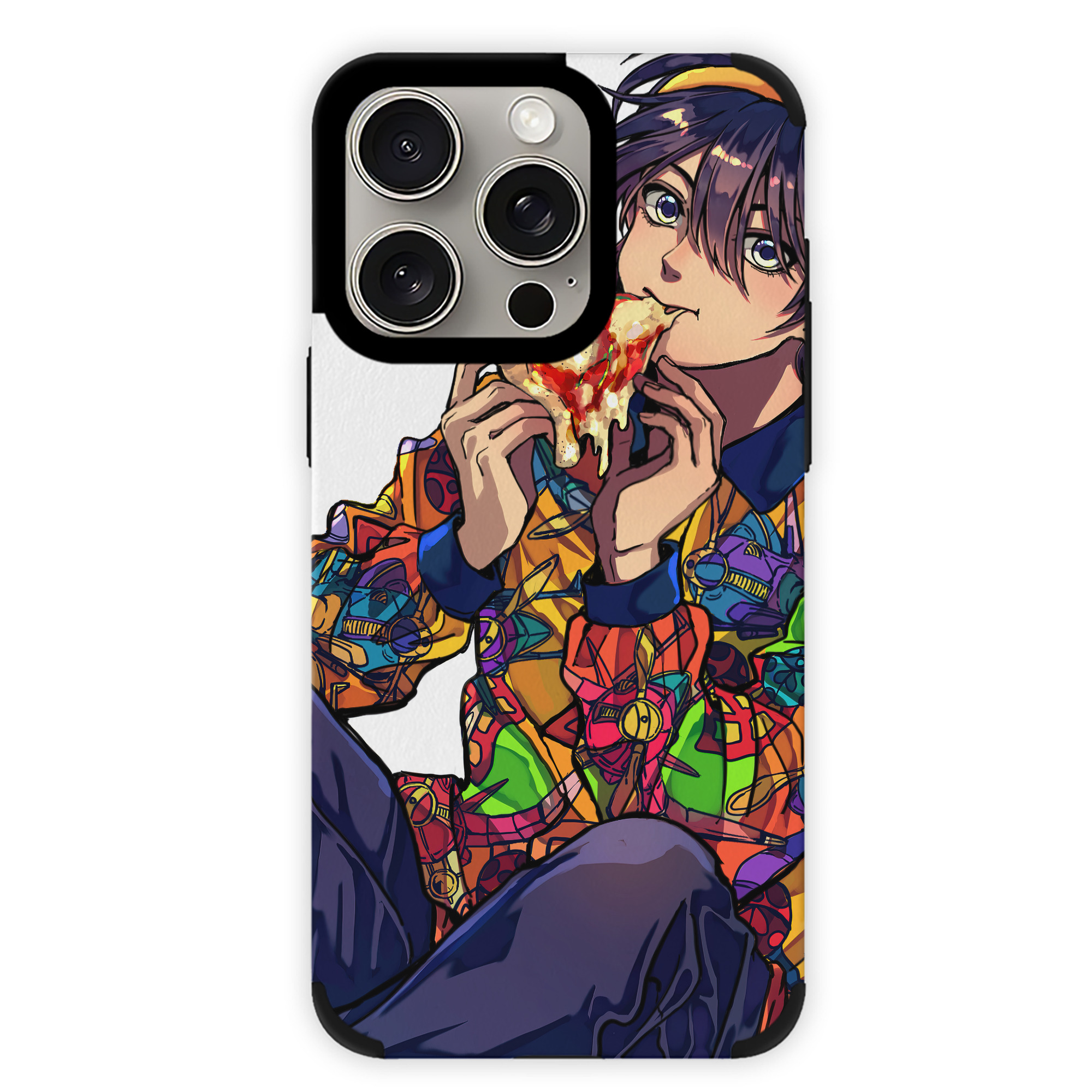 （画像用） ジョジョの奇妙な冒険 JoJo's Bizarre Adventure 【iPhone15ProMax対応】 PUレザー スマホケース 耐衝撃＆黄変防止