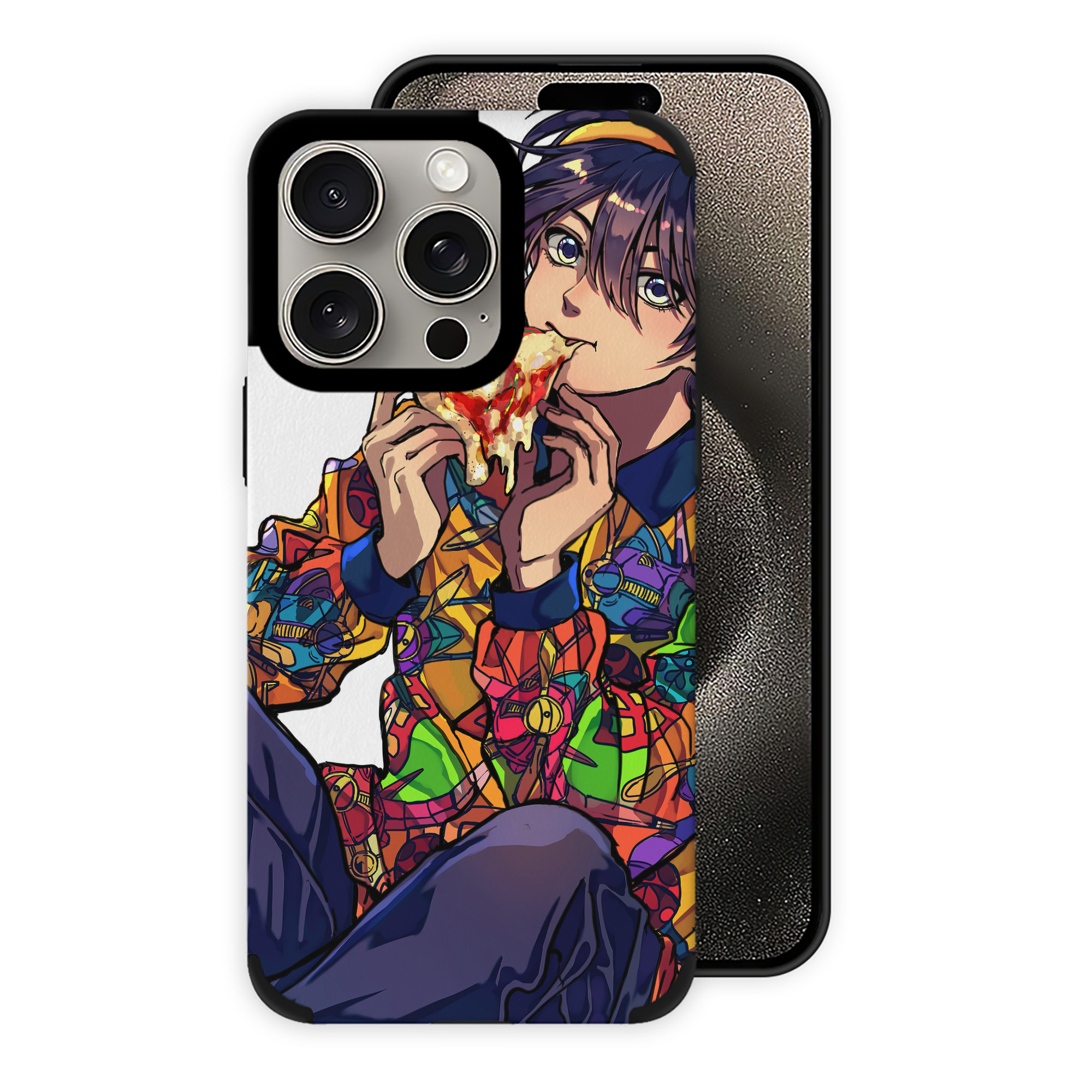（画像用） ジョジョの奇妙な冒険 JoJo's Bizarre Adventure 【iPhone15ProMax対応】 PUレザー スマホケース 耐衝撃＆黄変防止