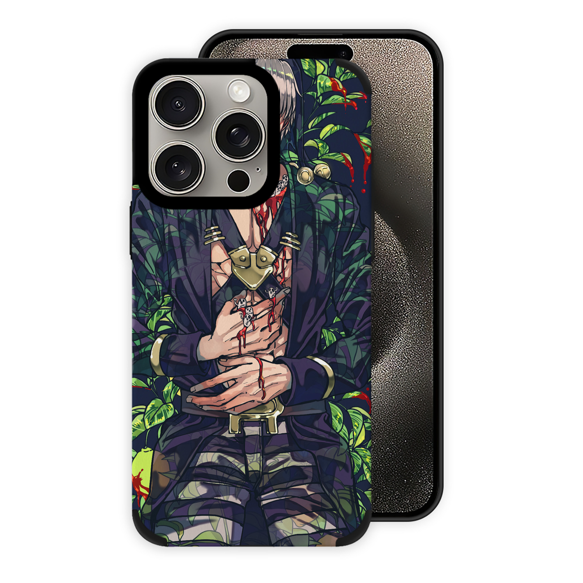 （画像用） ジョジョの奇妙な冒険 JoJo's Bizarre Adventure 【iPhone15ProMax対応】 PUレザー スマホケース 耐衝撃＆黄変防止