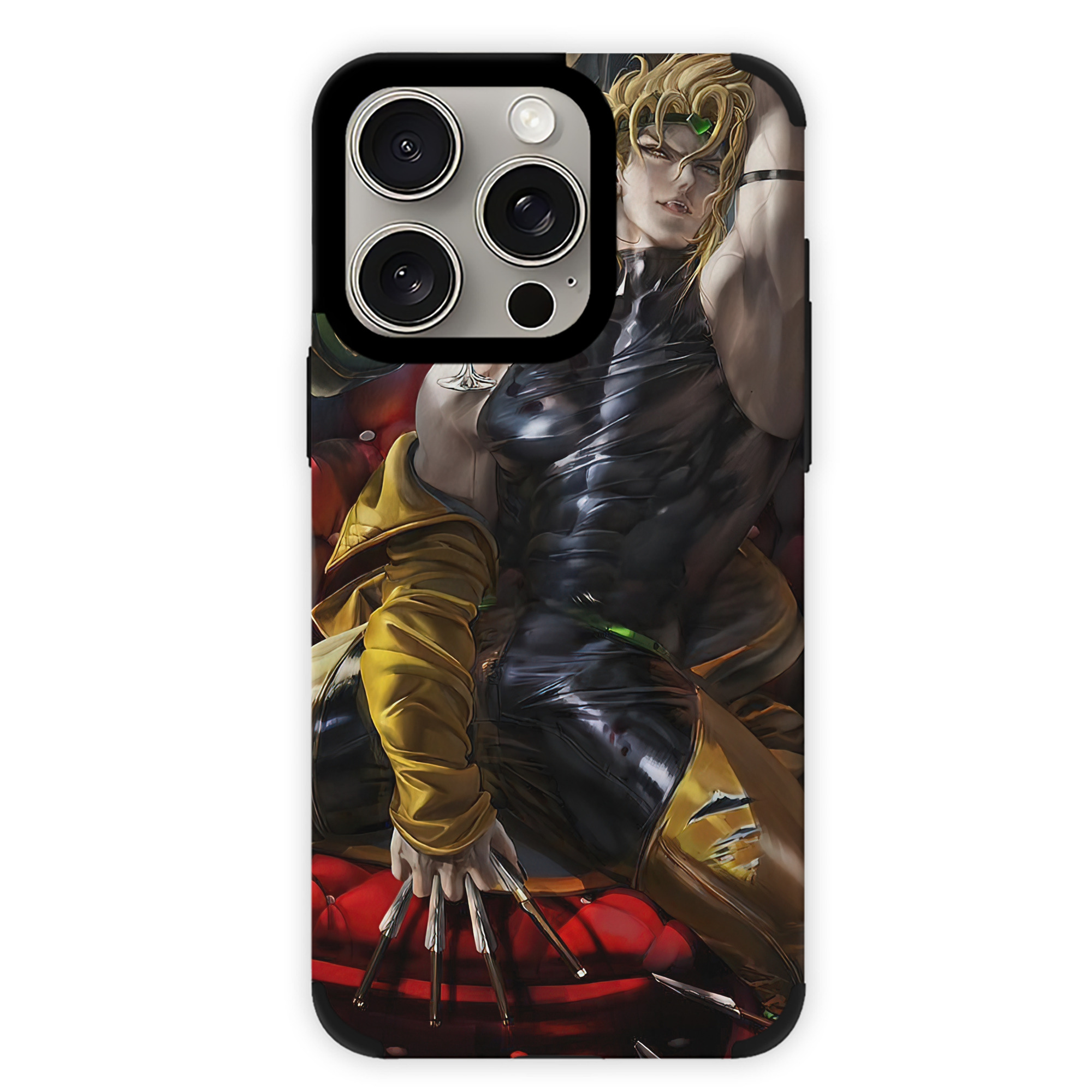 （画像用） ジョジョの奇妙な冒険 JoJo's Bizarre Adventure 【iPhone15ProMax対応】 PUレザー スマホケース 耐衝撃＆黄変防止