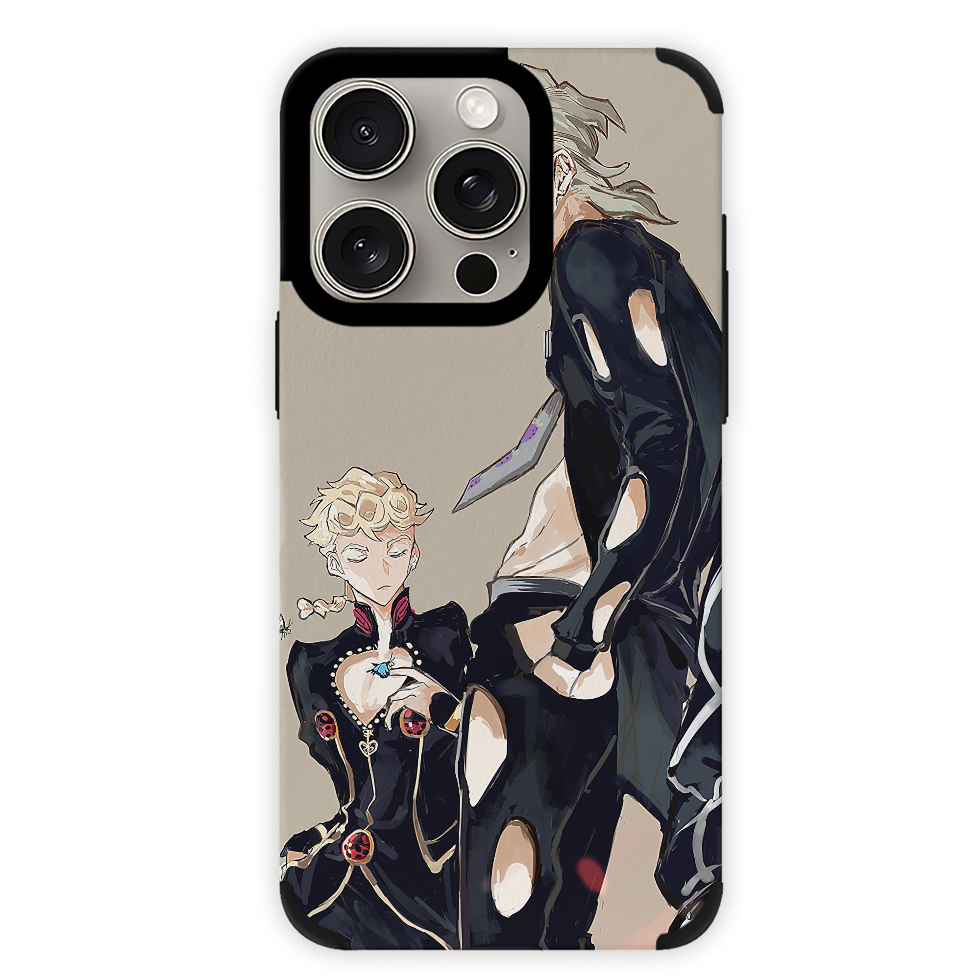 （画像用） ジョジョの奇妙な冒険 JoJo's Bizarre Adventure 【iPhone15ProMax対応】 PUレザー スマホケース 耐衝撃＆黄変防止
