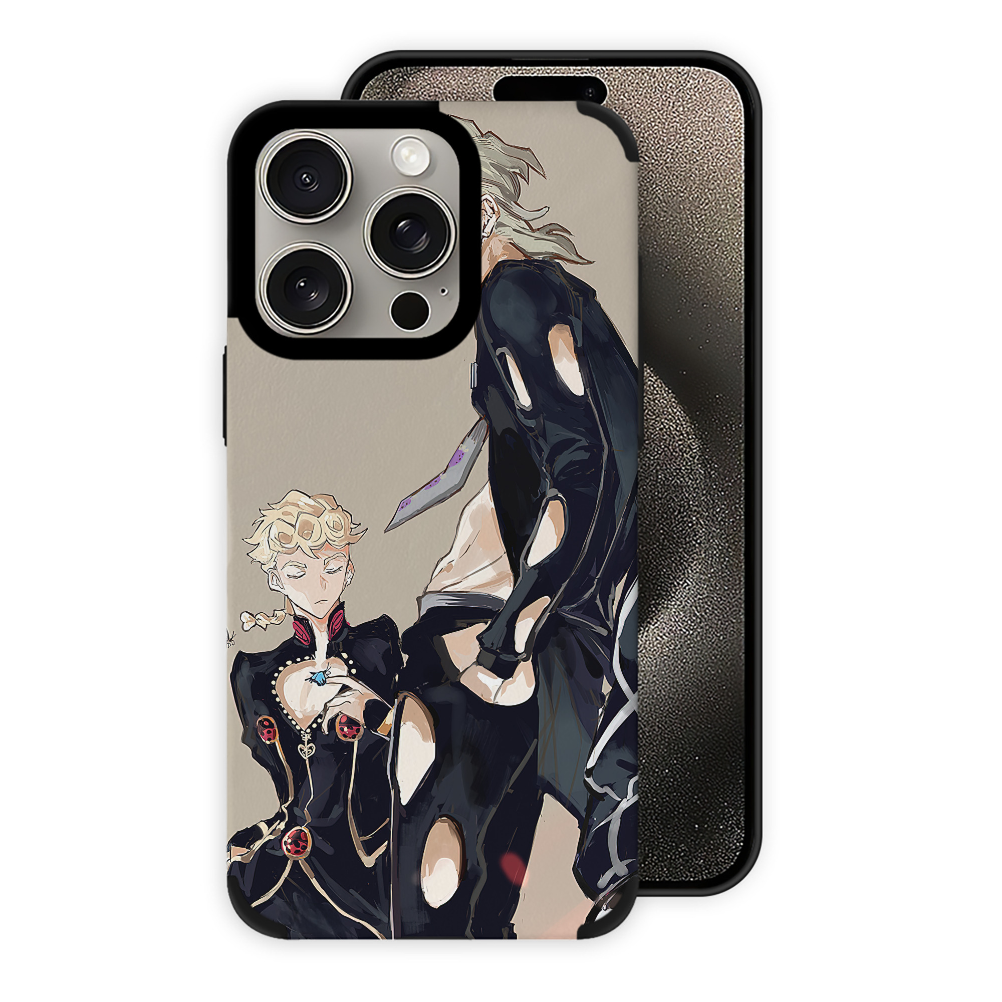 （画像用） ジョジョの奇妙な冒険 JoJo's Bizarre Adventure 【iPhone15ProMax対応】 PUレザー スマホケース 耐衝撃＆黄変防止