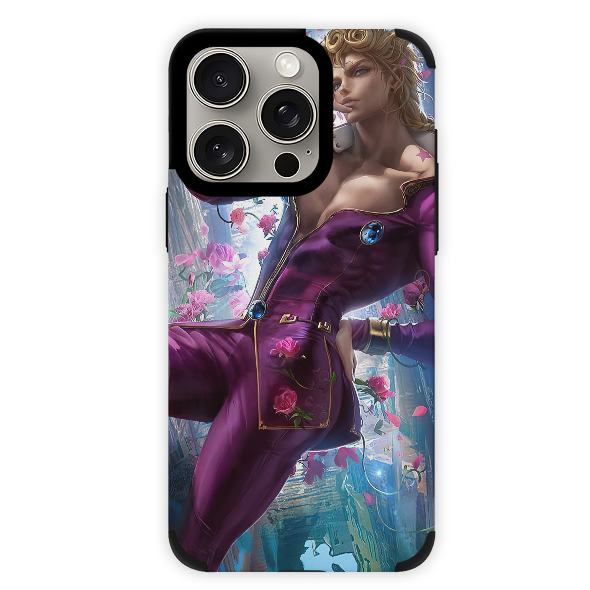 （画像用） ジョジョの奇妙な冒険 JoJo's Bizarre Adventure 【iPhone15ProMax対応】 PUレザー スマホケース 耐衝撃＆黄変防止
