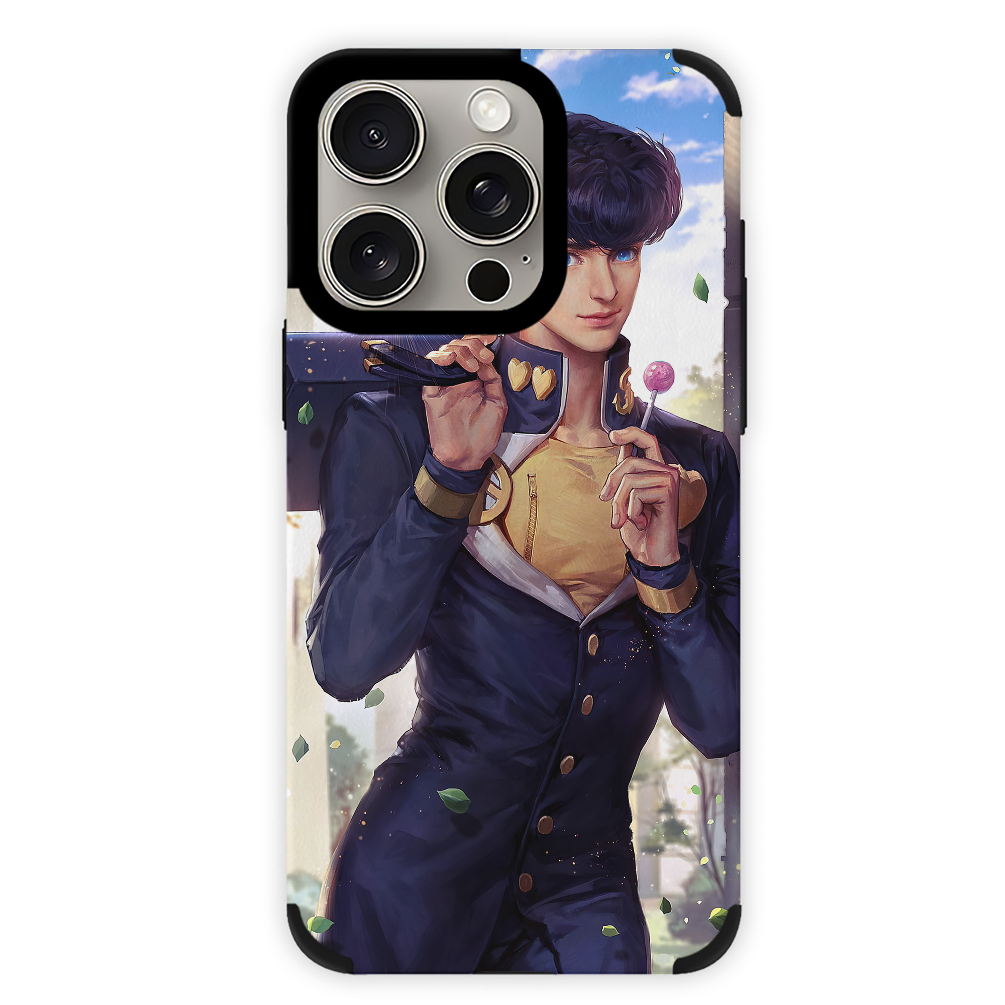 （画像用） ジョジョの奇妙な冒険 JoJo's Bizarre Adventure 【iPhone15ProMax対応】 PUレザー スマホケース 耐衝撃＆黄変防止