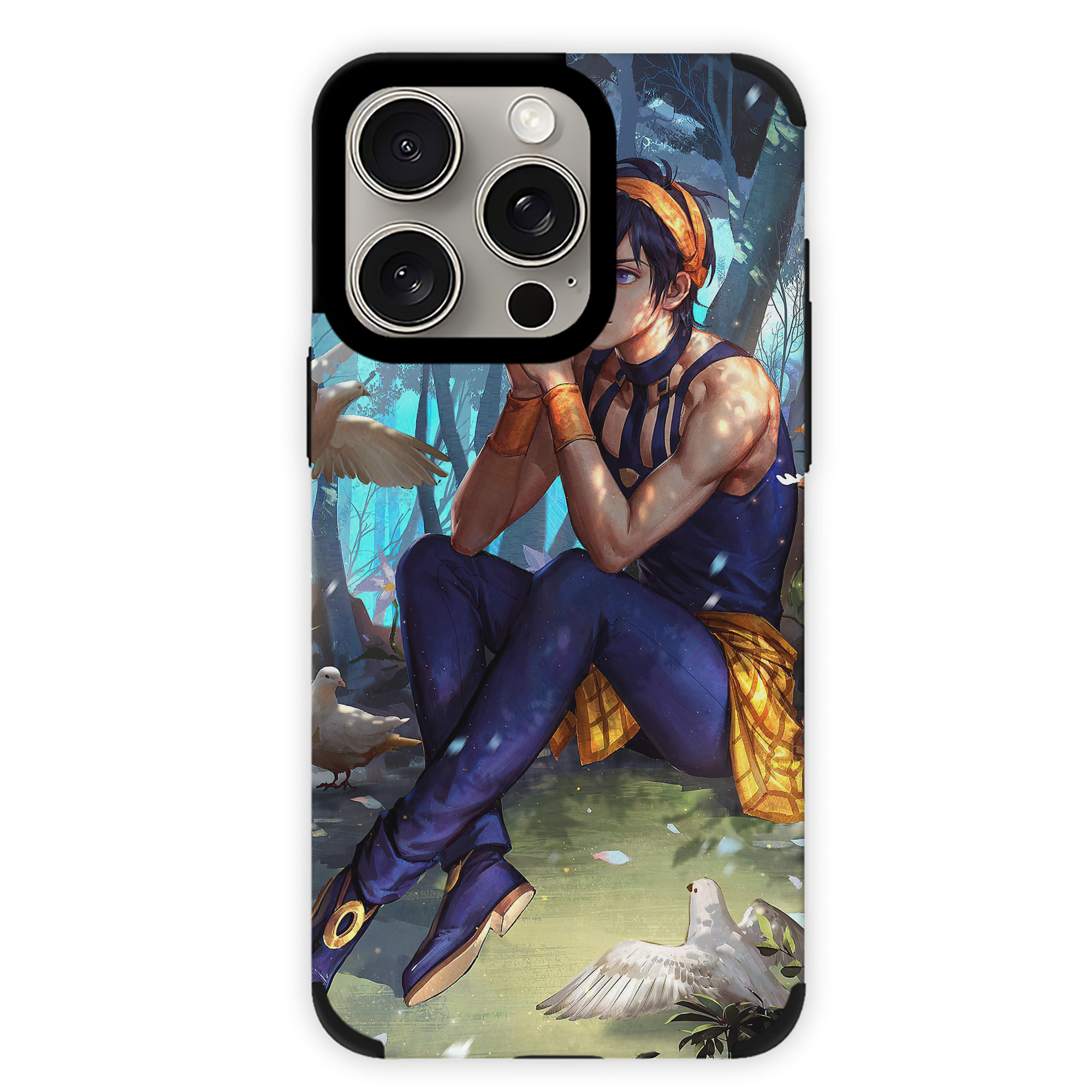 （画像用） ジョジョの奇妙な冒険 JoJo's Bizarre Adventure 【iPhone15ProMax対応】 PUレザー スマホケース 耐衝撃＆黄変防止