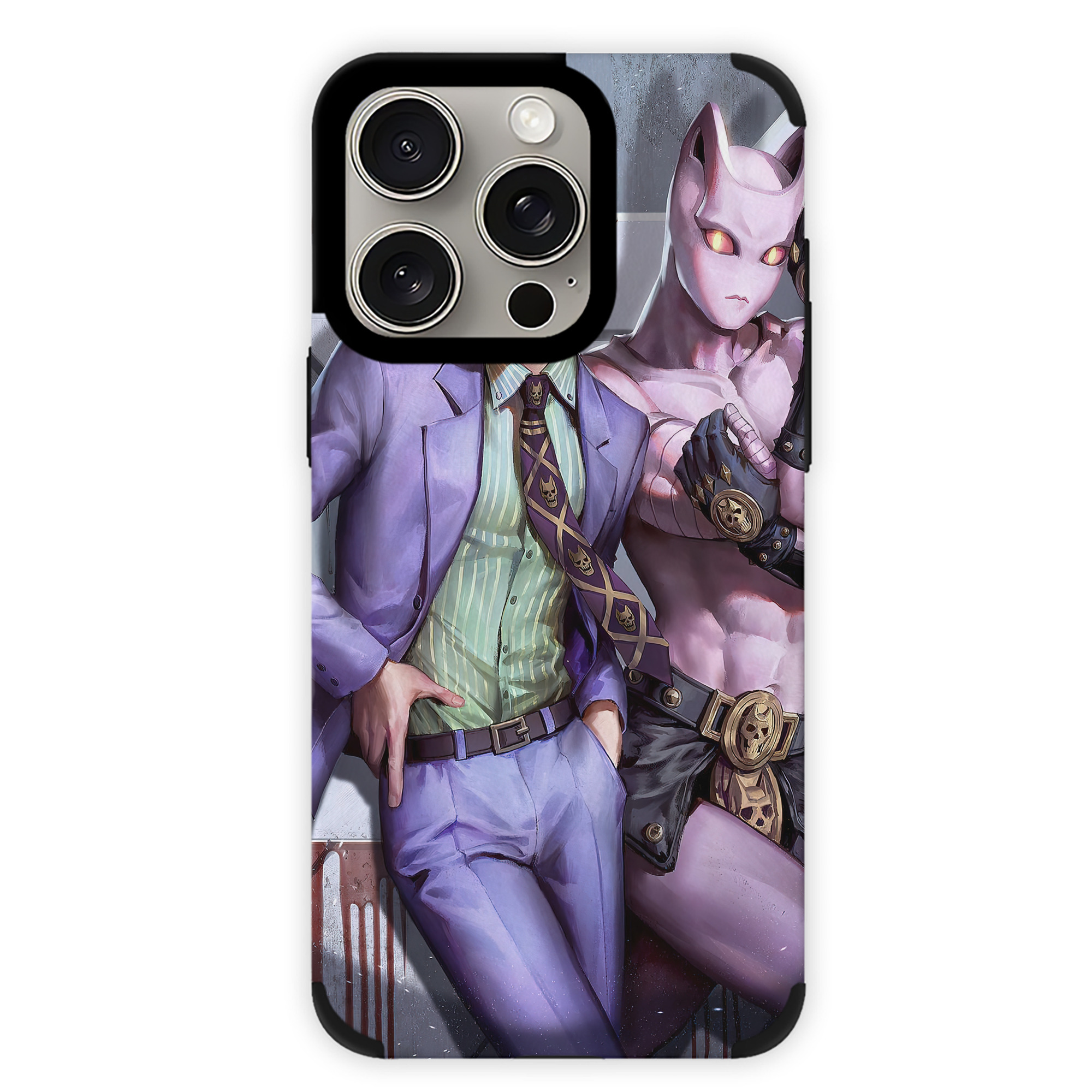 （画像用） ジョジョの奇妙な冒険 JoJo's Bizarre Adventure 【iPhone15ProMax対応】 PUレザー スマホケース 耐衝撃＆黄変防止