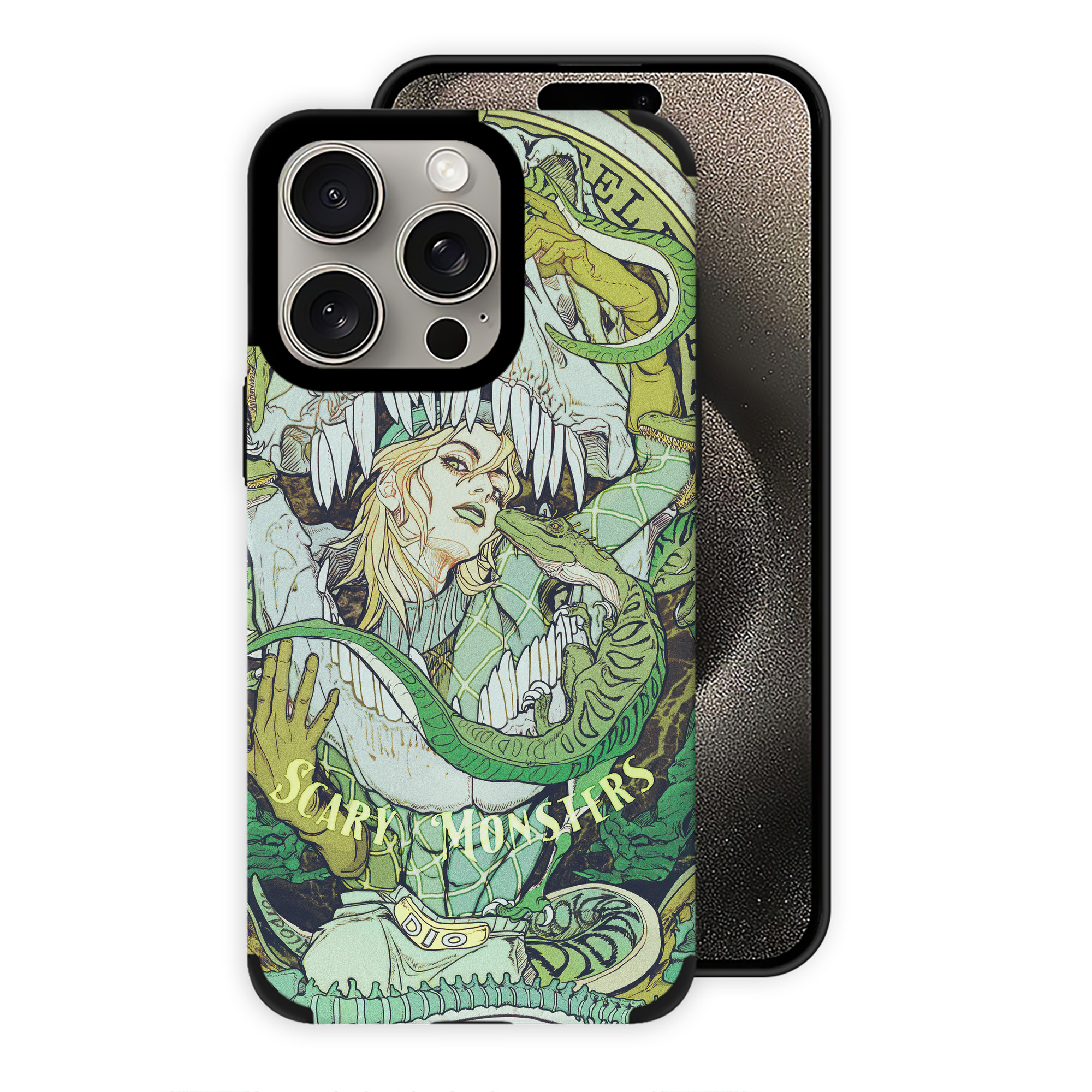 （画像用） ジョジョの奇妙な冒険 JoJo's Bizarre Adventure 【iPhone15ProMax対応】 PUレザー スマホケース 耐衝撃＆黄変防止
