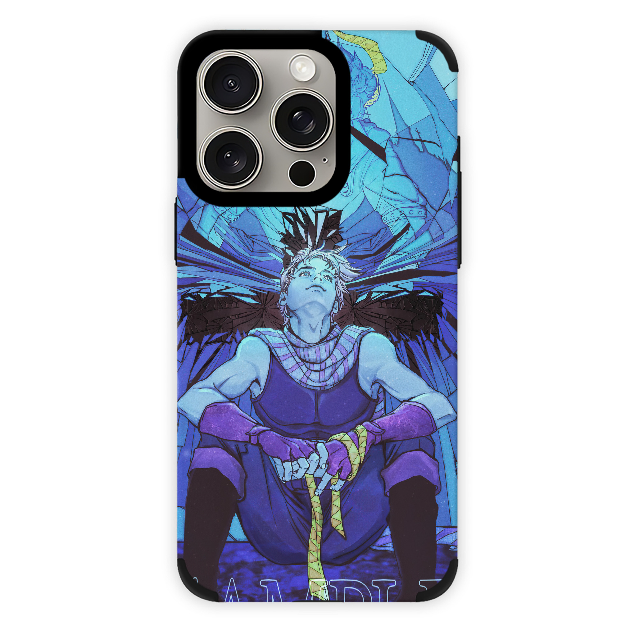 （画像用） ジョジョの奇妙な冒険 JoJo's Bizarre Adventure 【iPhone15ProMax対応】 PUレザー スマホケース 耐衝撃＆黄変防止