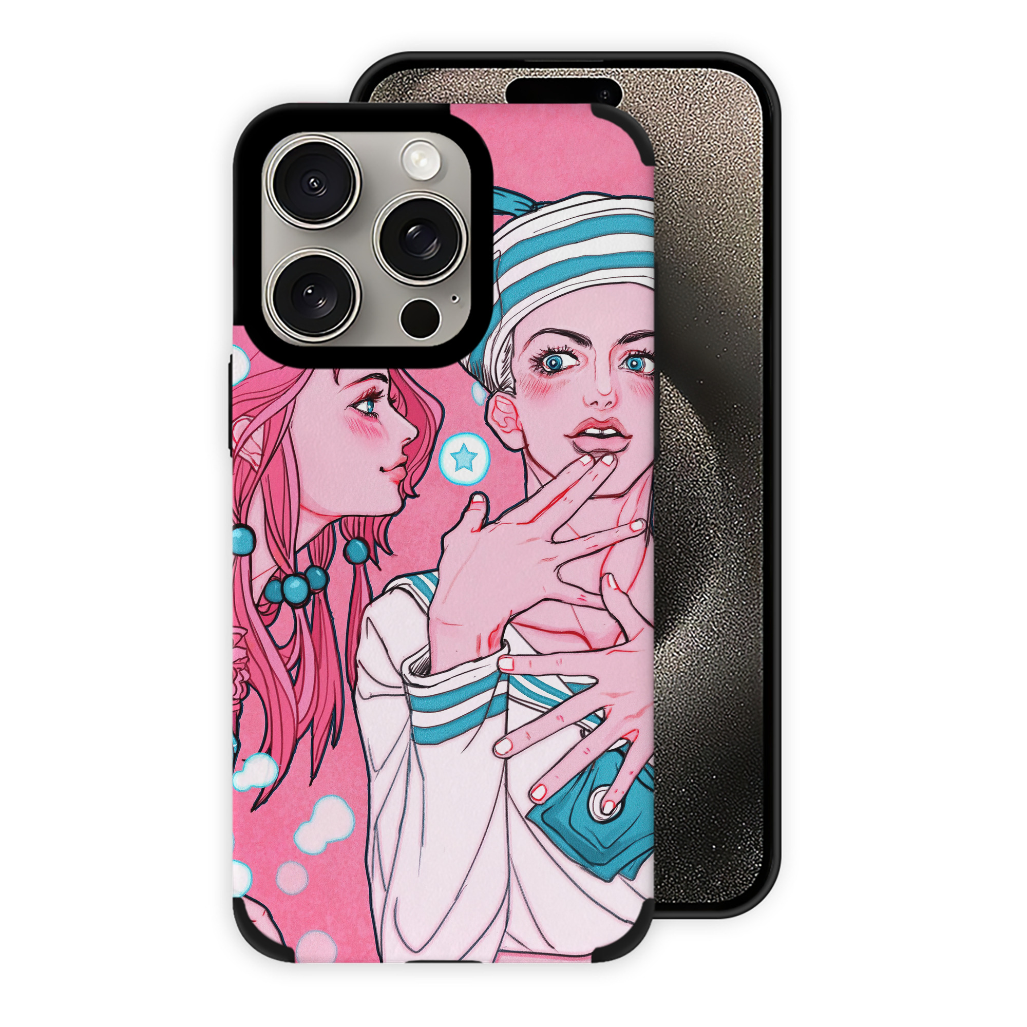 （画像用） ジョジョの奇妙な冒険 JoJo's Bizarre Adventure 【iPhone15ProMax対応】 PUレザー スマホケース 耐衝撃＆黄変防止