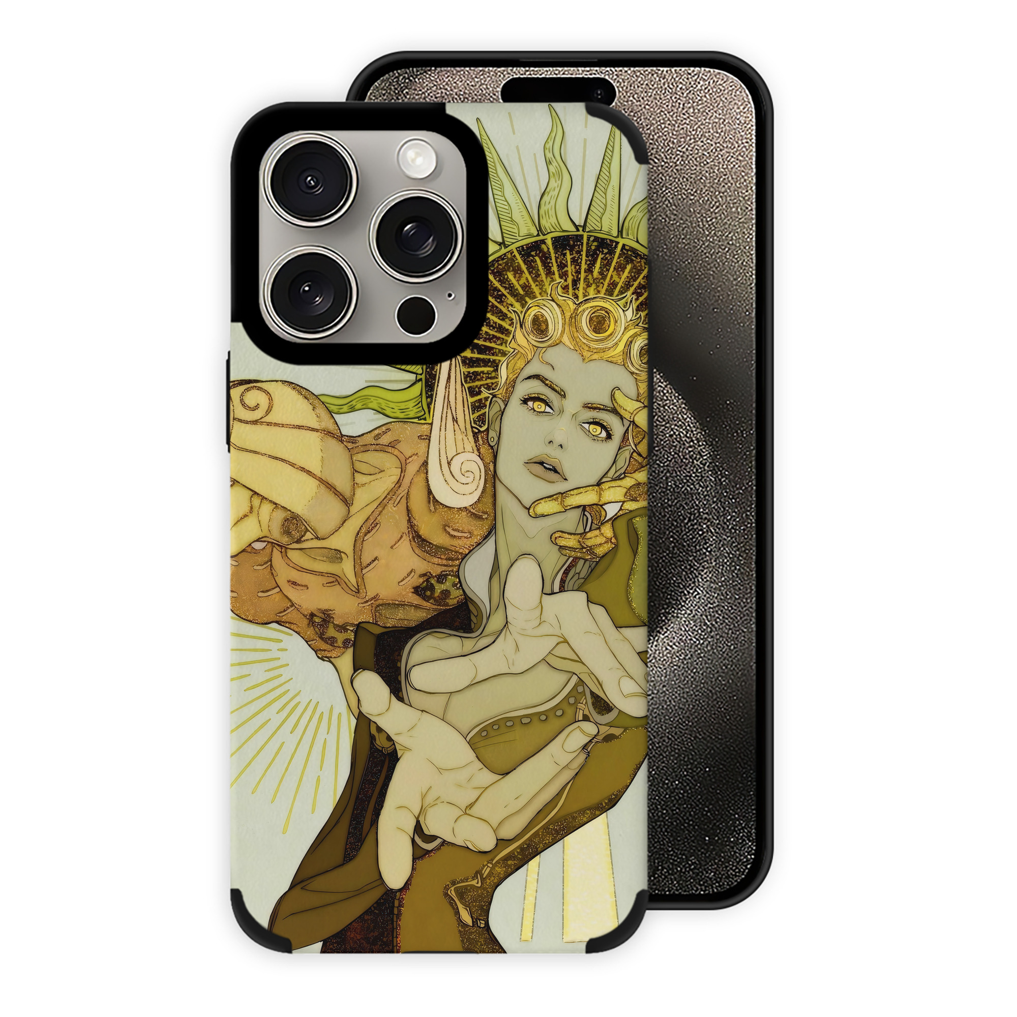 （画像用） ジョジョの奇妙な冒険 JoJo's Bizarre Adventure 【iPhone15ProMax対応】 PUレザー スマホケース 耐衝撃＆黄変防止