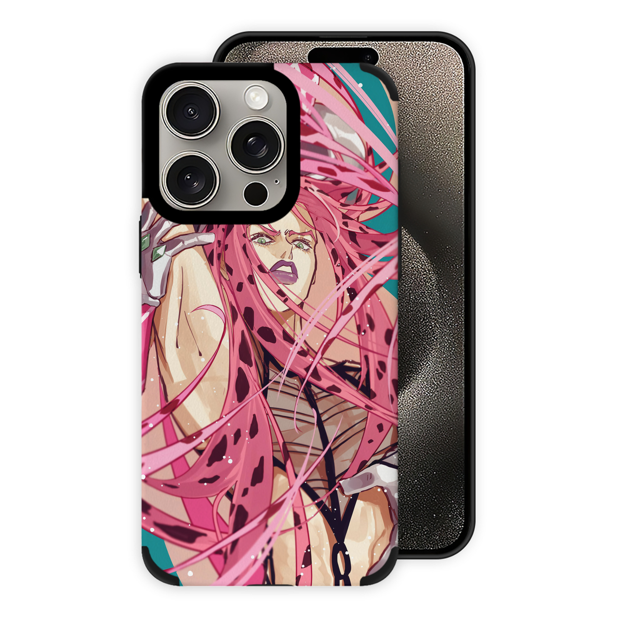 （画像用） ジョジョの奇妙な冒険 JoJo's Bizarre Adventure 【iPhone15ProMax対応】 PUレザー スマホケース 耐衝撃＆黄変防止