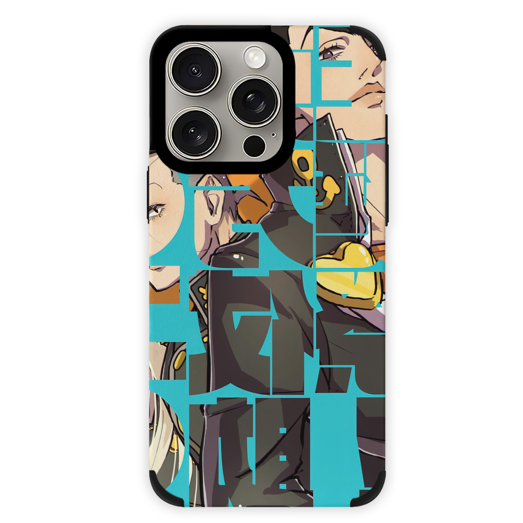 （画像用） ジョジョの奇妙な冒険 JoJo's Bizarre Adventure 【iPhone15ProMax対応】 PUレザー スマホケース 耐衝撃＆黄変防止