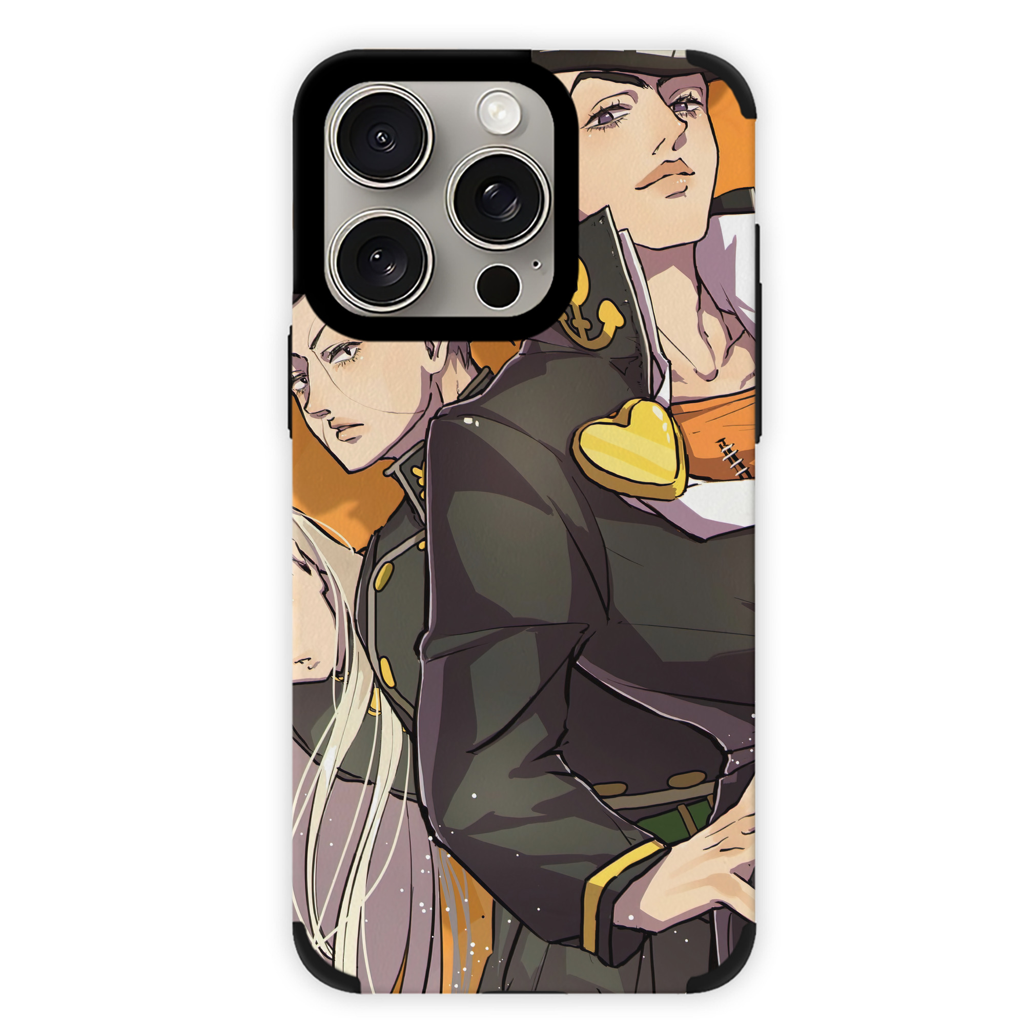 （画像用） ジョジョの奇妙な冒険 JoJo's Bizarre Adventure 【iPhone15ProMax対応】 PUレザー スマホケース 耐衝撃＆黄変防止