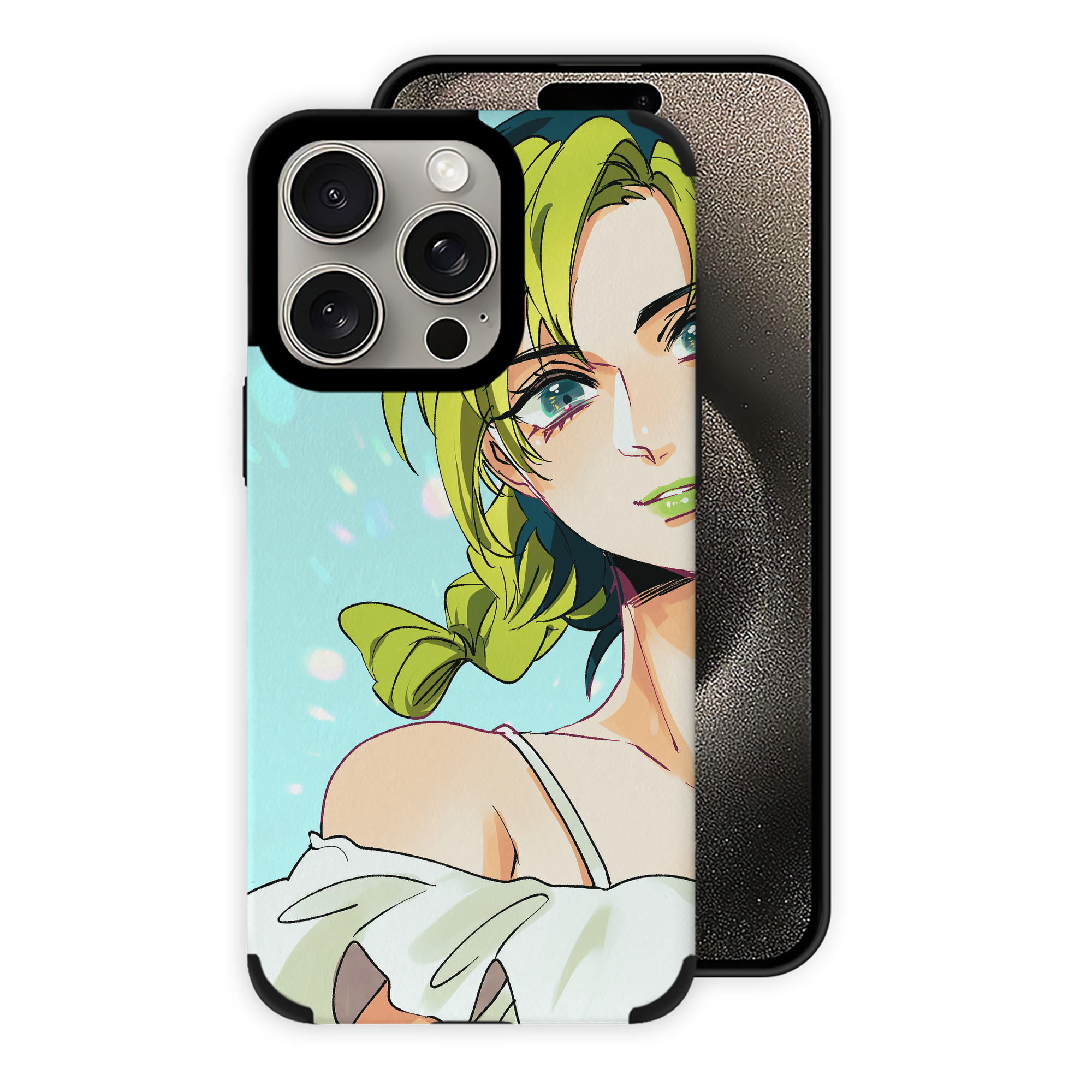 （画像用） ジョジョの奇妙な冒険 JoJo's Bizarre Adventure 【iPhone15ProMax対応】 PUレザー スマホケース 耐衝撃＆黄変防止