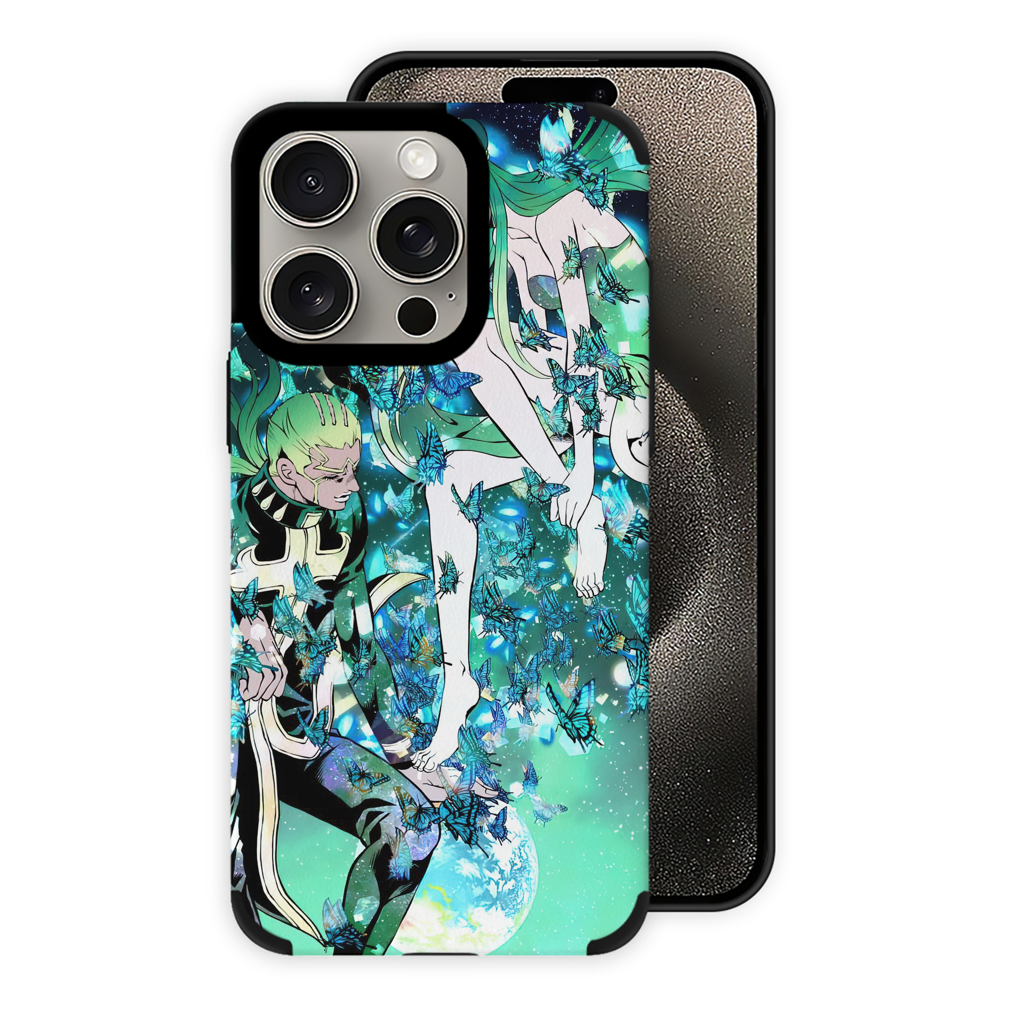 （画像用） ジョジョの奇妙な冒険 JoJo's Bizarre Adventure 【iPhone15ProMax対応】 PUレザー スマホケース 耐衝撃＆黄変防止
