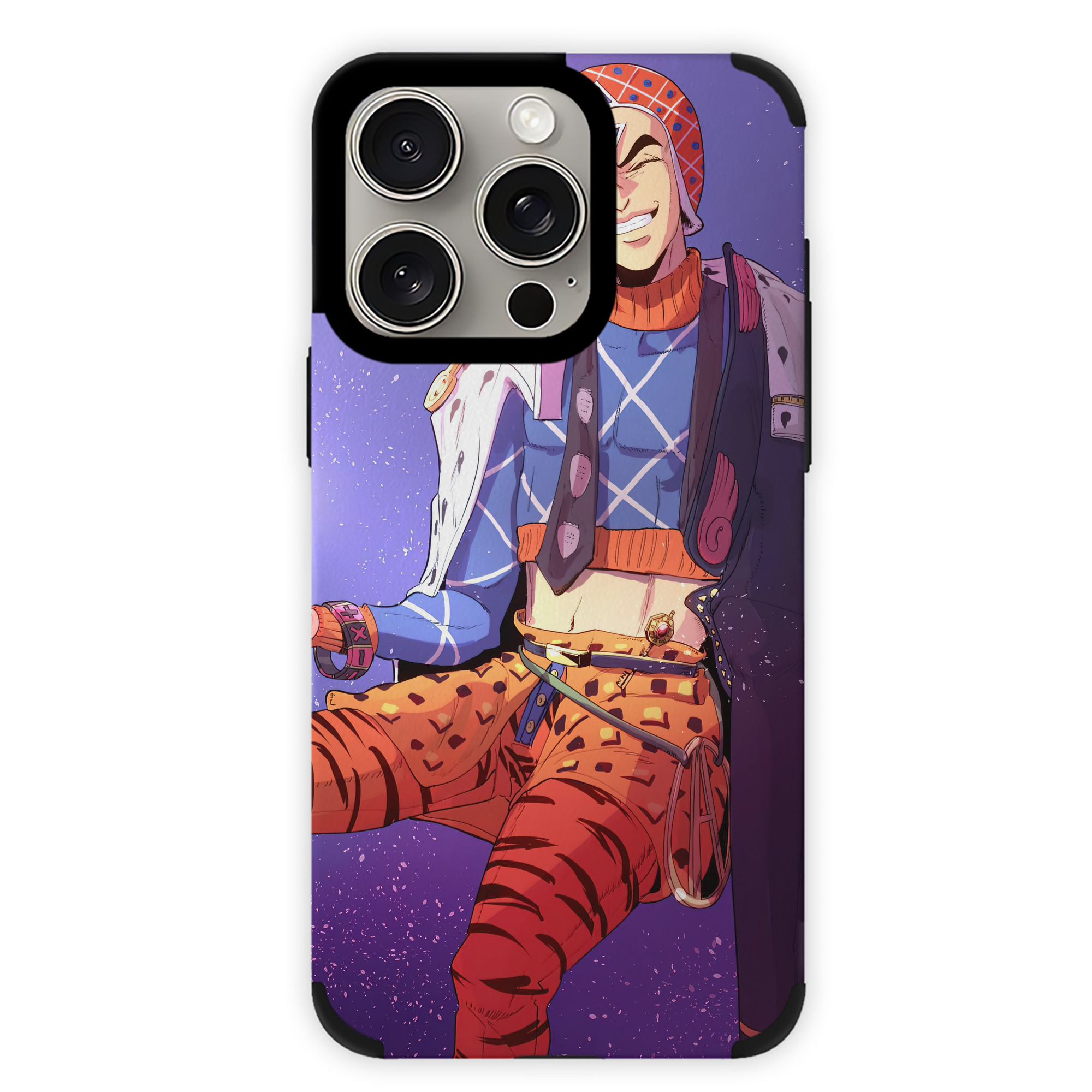 （画像用） ジョジョの奇妙な冒険 JoJo's Bizarre Adventure 【iPhone15ProMax対応】 PUレザー スマホケース 耐衝撃＆黄変防止