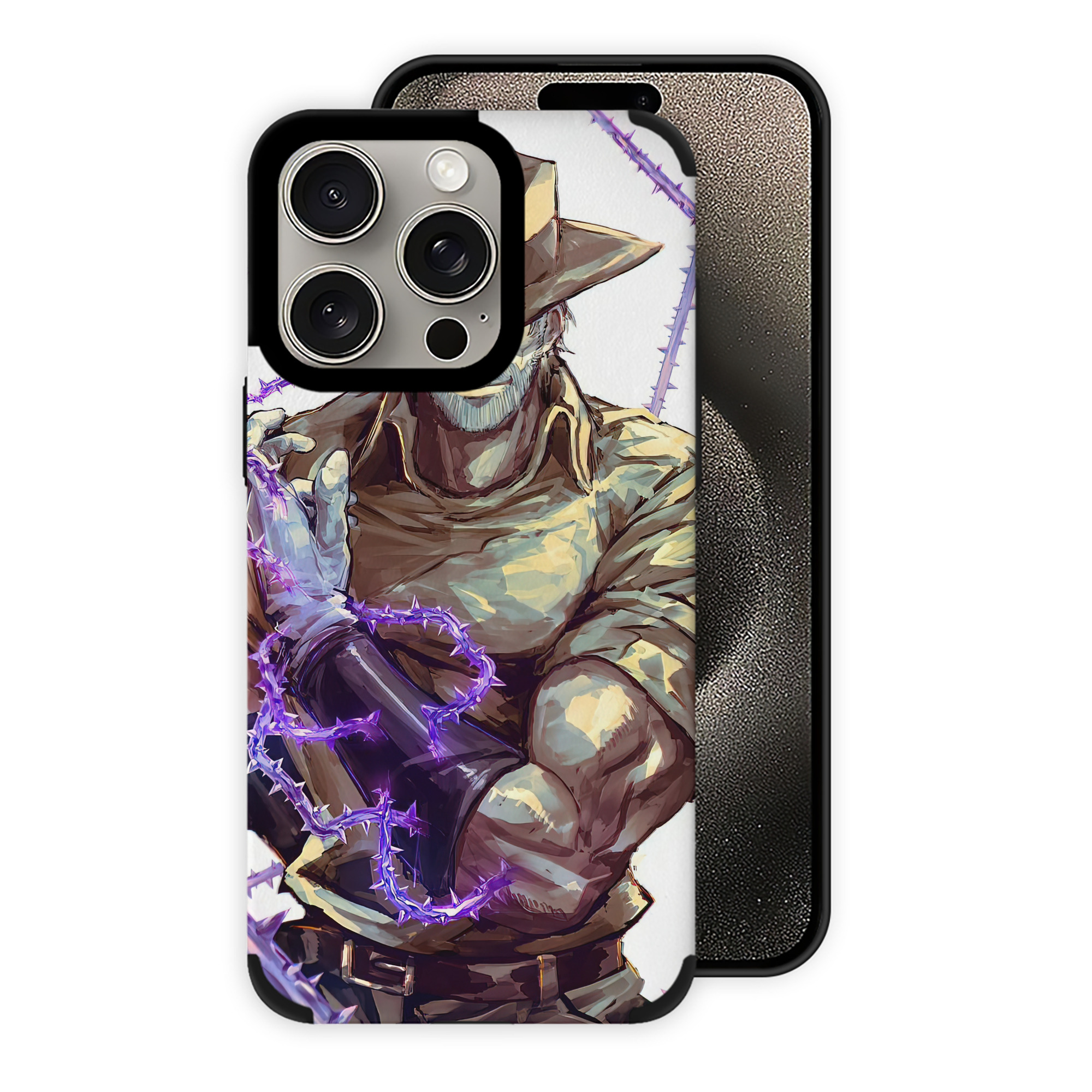 （画像用） ジョジョの奇妙な冒険 JoJo's Bizarre Adventure 【iPhone15ProMax対応】 PUレザー スマホケース 耐衝撃＆黄変防止