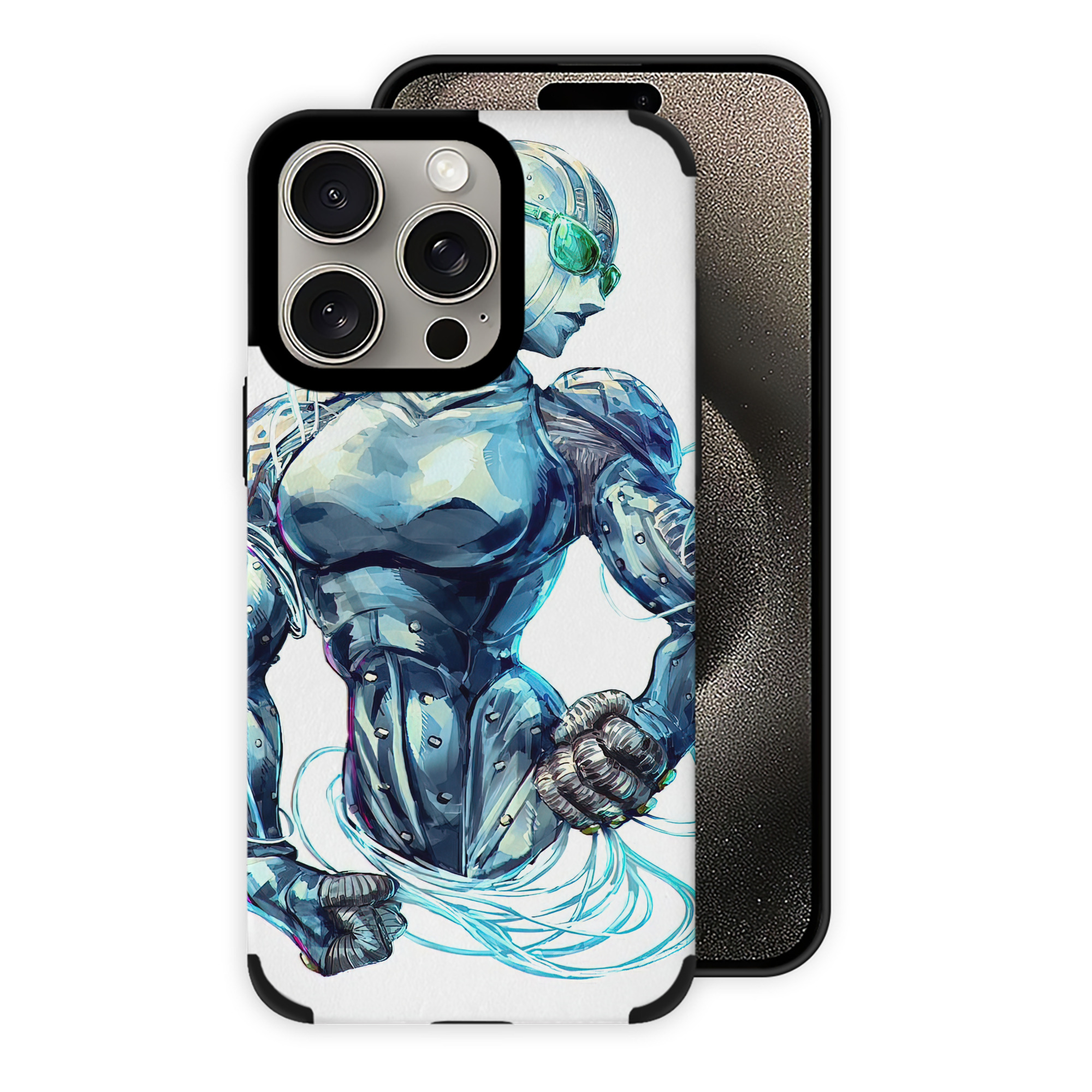 （画像用） ジョジョの奇妙な冒険 JoJo's Bizarre Adventure 【iPhone15ProMax対応】 PUレザー スマホケース 耐衝撃＆黄変防止
