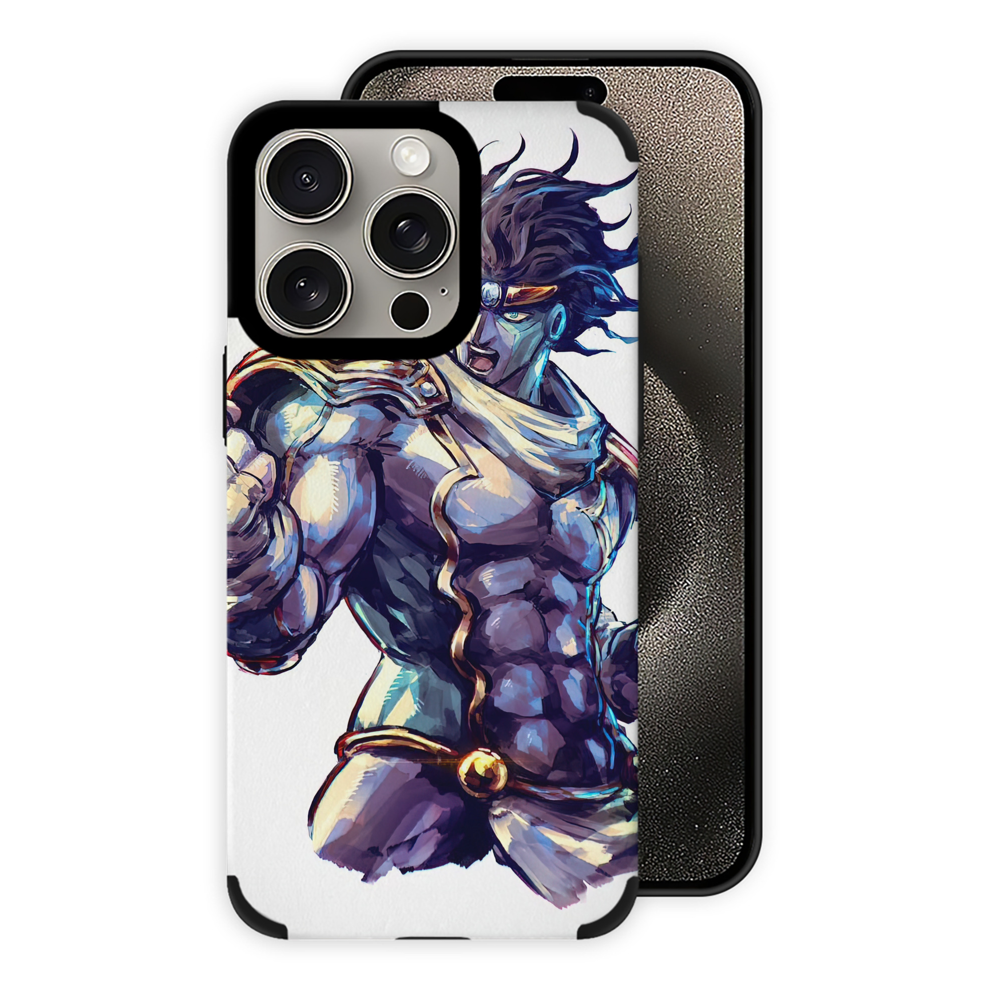 （画像用） ジョジョの奇妙な冒険 JoJo's Bizarre Adventure 【iPhone15ProMax対応】 PUレザー スマホケース 耐衝撃＆黄変防止