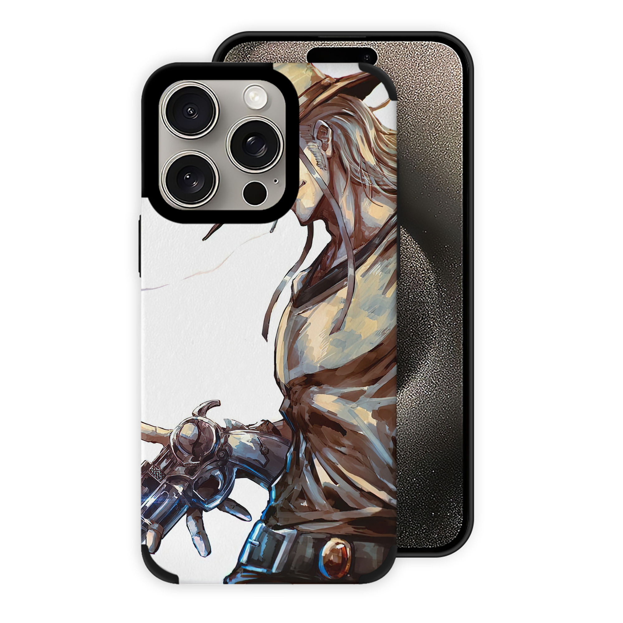 （画像用） ジョジョの奇妙な冒険 JoJo's Bizarre Adventure 【iPhone15ProMax対応】 PUレザー スマホケース 耐衝撃＆黄変防止