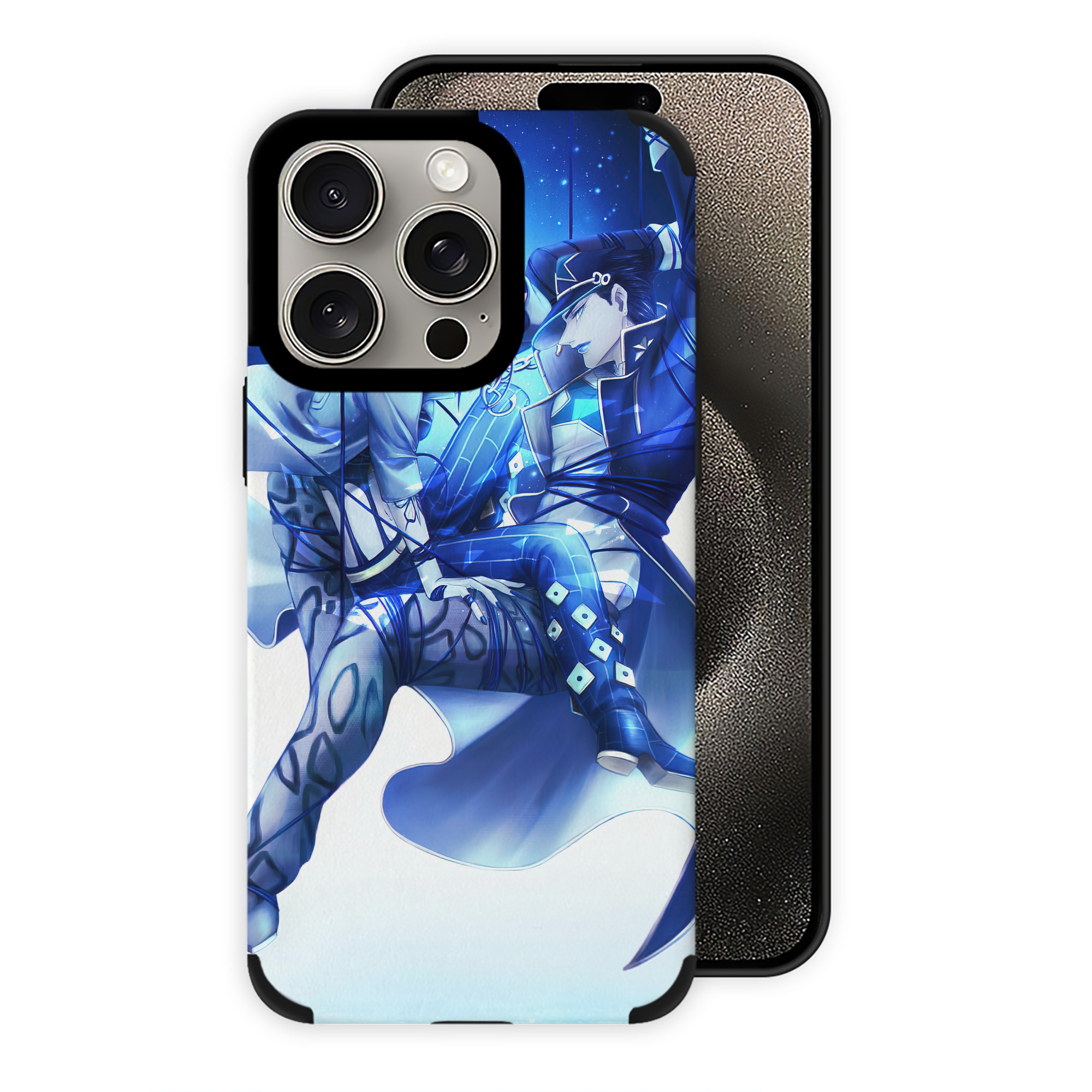 （画像用） ジョジョの奇妙な冒険 JoJo's Bizarre Adventure 【iPhone15ProMax対応】 PUレザー スマホケース 耐衝撃＆黄変防止
