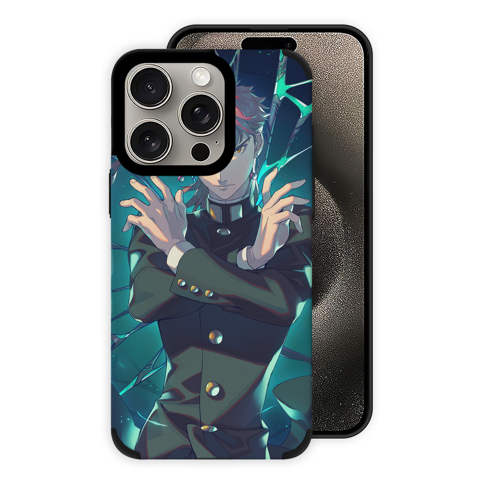 （画像用） ジョジョの奇妙な冒険 JoJo's Bizarre Adventure 【iPhone15ProMax対応】 PUレザー スマホケース 耐衝撃＆黄変防止