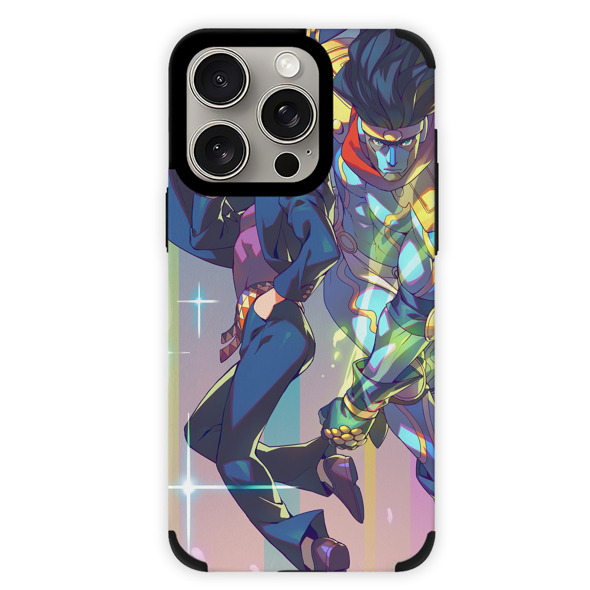 （画像用） ジョジョの奇妙な冒険 JoJo's Bizarre Adventure 【iPhone15ProMax対応】 PUレザー スマホケース 耐衝撃＆黄変防止