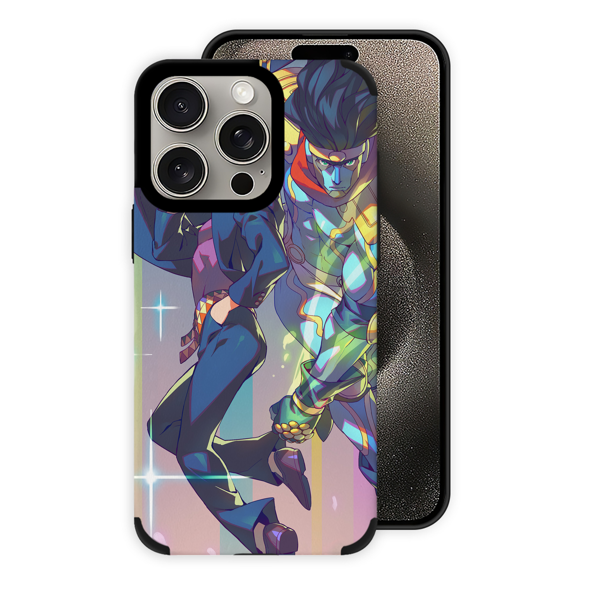 （画像用） ジョジョの奇妙な冒険 JoJo's Bizarre Adventure 【iPhone15ProMax対応】 PUレザー スマホケース 耐衝撃＆黄変防止