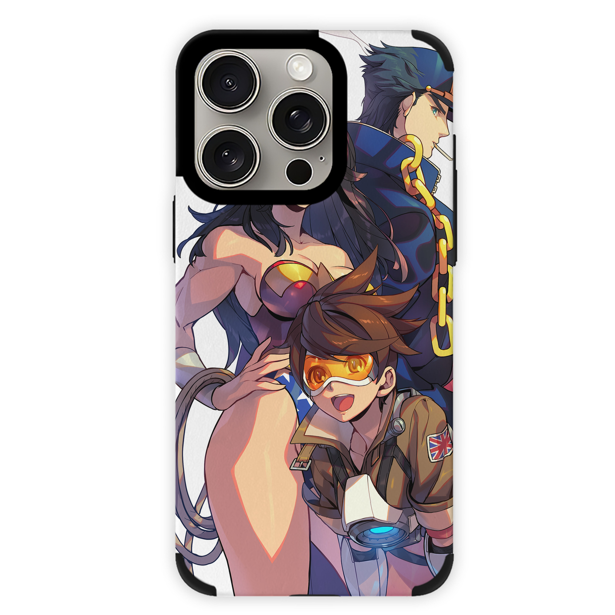 （画像用） ジョジョの奇妙な冒険 JoJo's Bizarre Adventure 【iPhone15ProMax対応】 PUレザー スマホケース 耐衝撃＆黄変防止