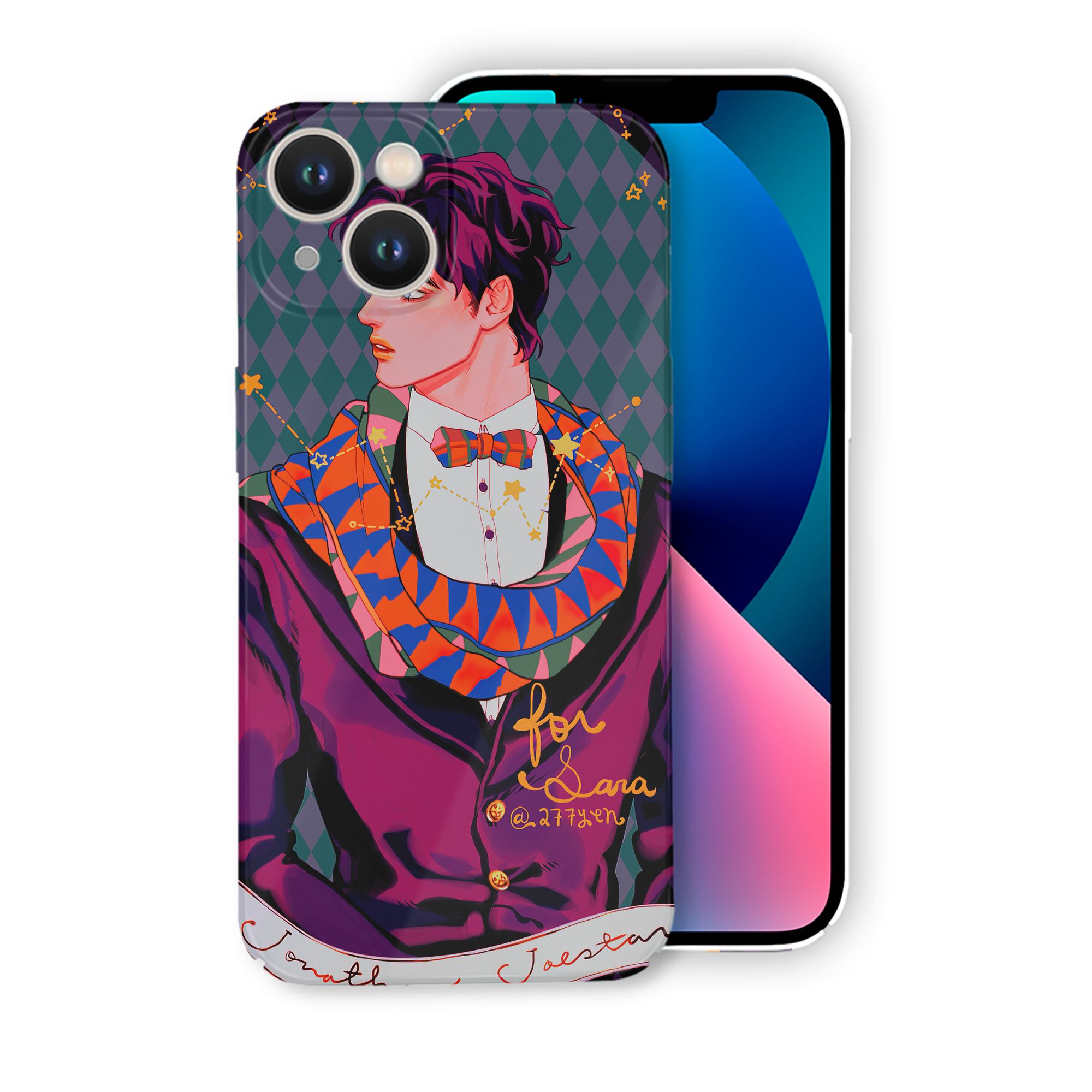 （画像用） ジョジョの奇妙な冒険 JoJo's Bizarre Adventure 【iPhone 14シリーズ対応】ハードケース