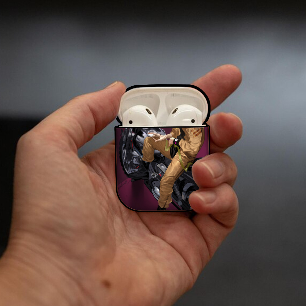 ジョジョの奇妙な冒険 JoJo's Bizarre Adventure AirPods 第2世代保護ケース ハードシェル ブラック 耐衝撃・防指紋・カラビナ付き