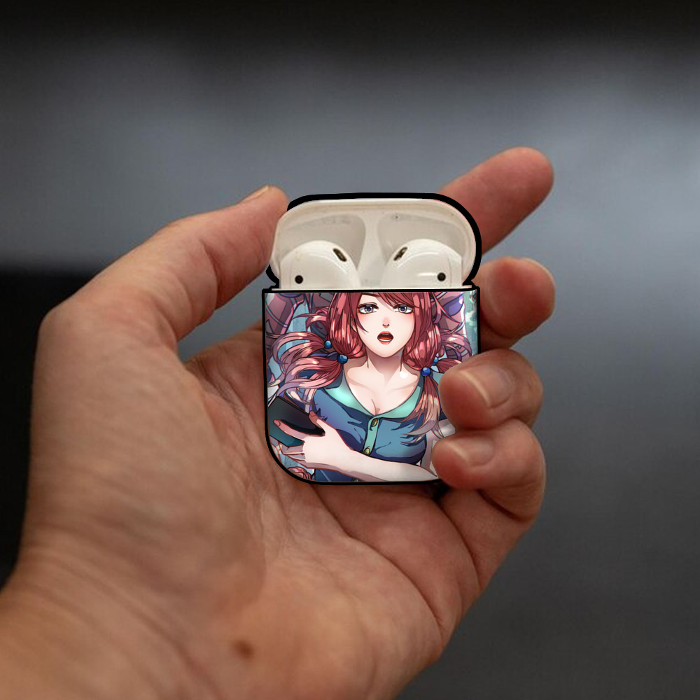 ジョジョの奇妙な冒険 JoJo's Bizarre Adventure AirPods 第2世代保護ケース ハードシェル ブラック 耐衝撃・防指紋・カラビナ付き