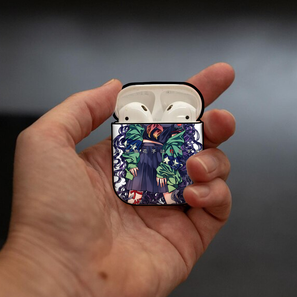 ジョジョの奇妙な冒険 JoJo's Bizarre Adventure AirPods 第2世代保護ケース ハードシェル ブラック 耐衝撃・防指紋・カラビナ付き