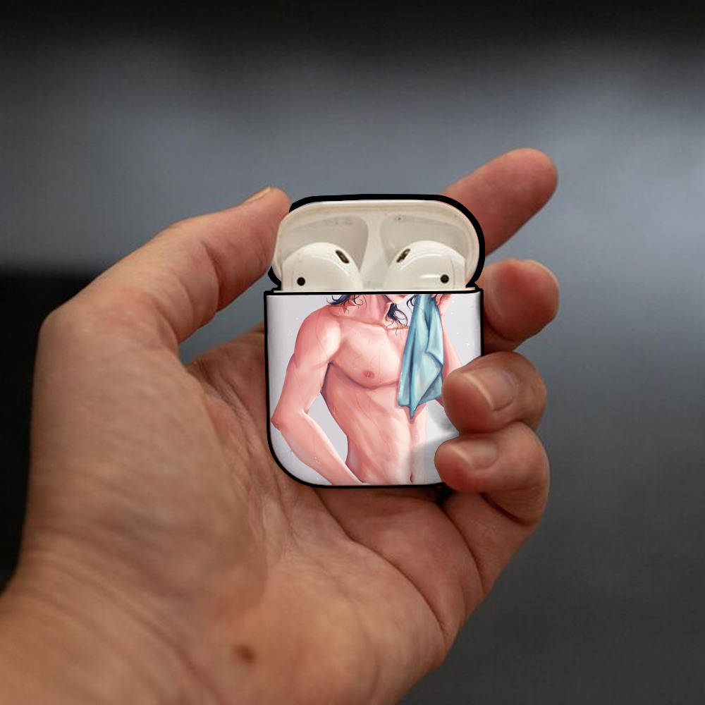 ジョジョの奇妙な冒険 JoJo's Bizarre Adventure AirPods 第2世代保護ケース ハードシェル ブラック 耐衝撃・防指紋・カラビナ付き