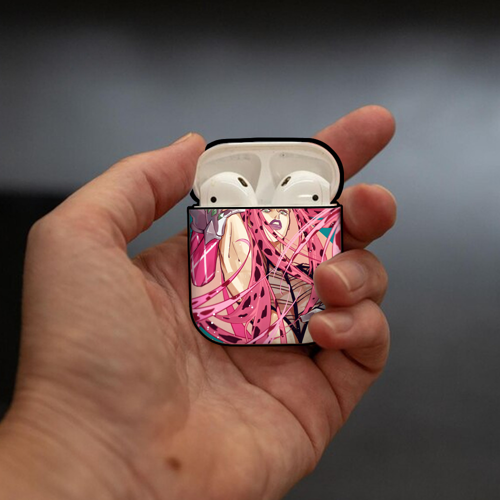 ジョジョの奇妙な冒険 JoJo's Bizarre Adventure AirPods 第2世代保護ケース ハードシェル ブラック 耐衝撃・防指紋・カラビナ付き