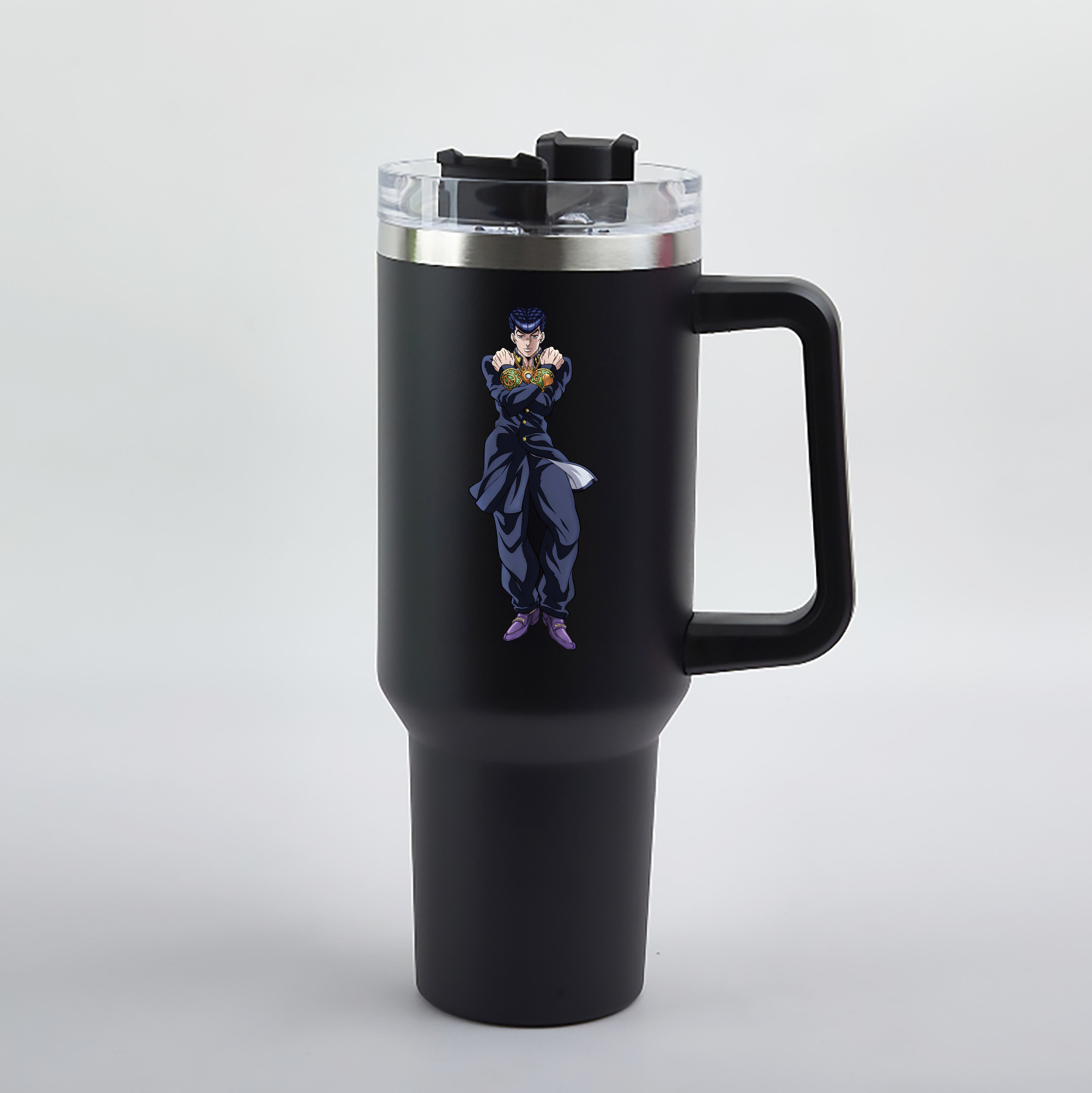 （画像用） ジョジョの奇妙な冒険 ひがしかた じょうすけ JoJo's Bizarre Adventure Higashikata Josuke 1200mL車用タンブラー（カラープリント）