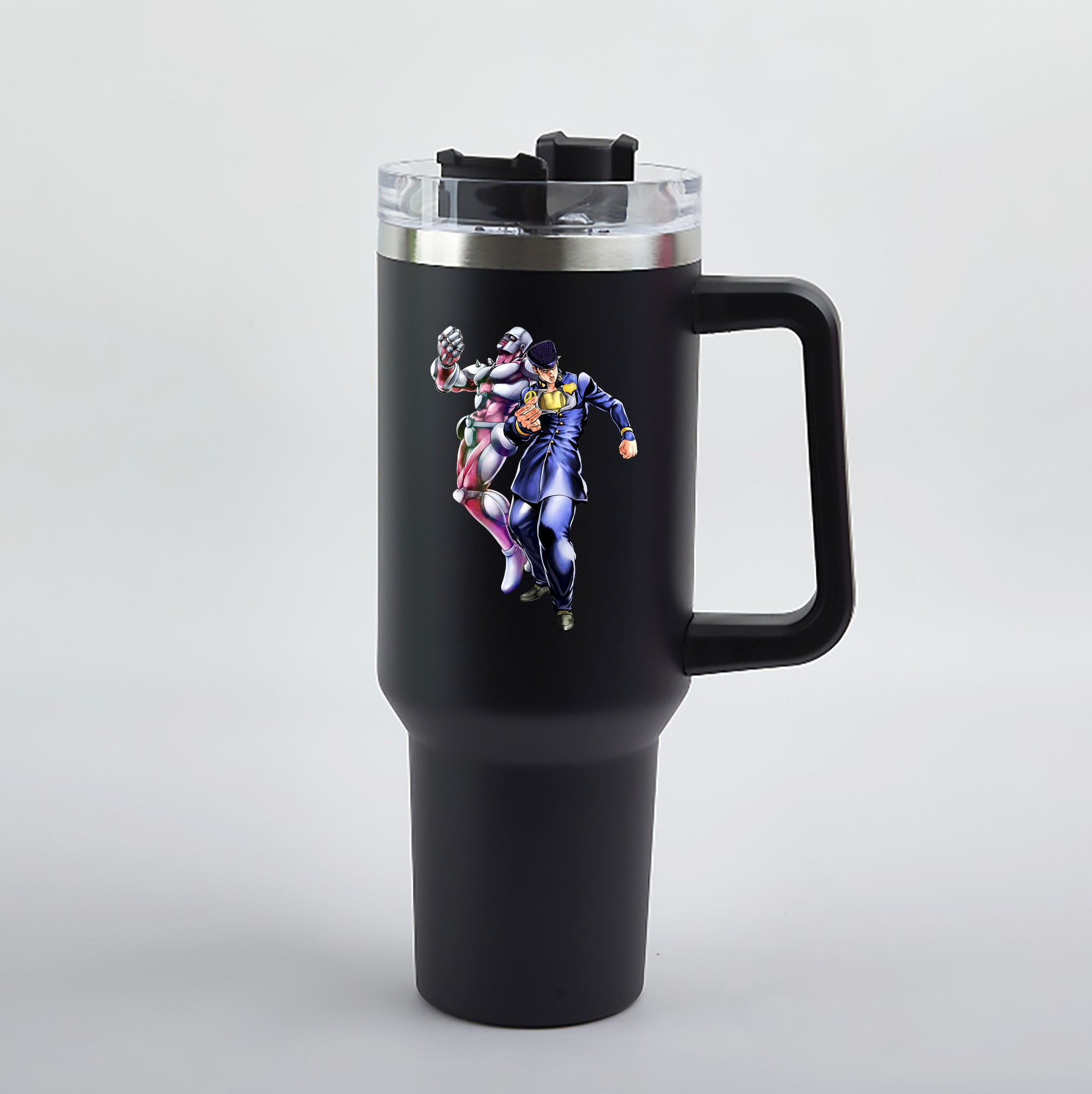 （画像用） ジョジョの奇妙な冒険 ひがしかた じょうすけ JoJo's Bizarre Adventure Higashikata Josuke 1200mL車用タンブラー（カラープリント）