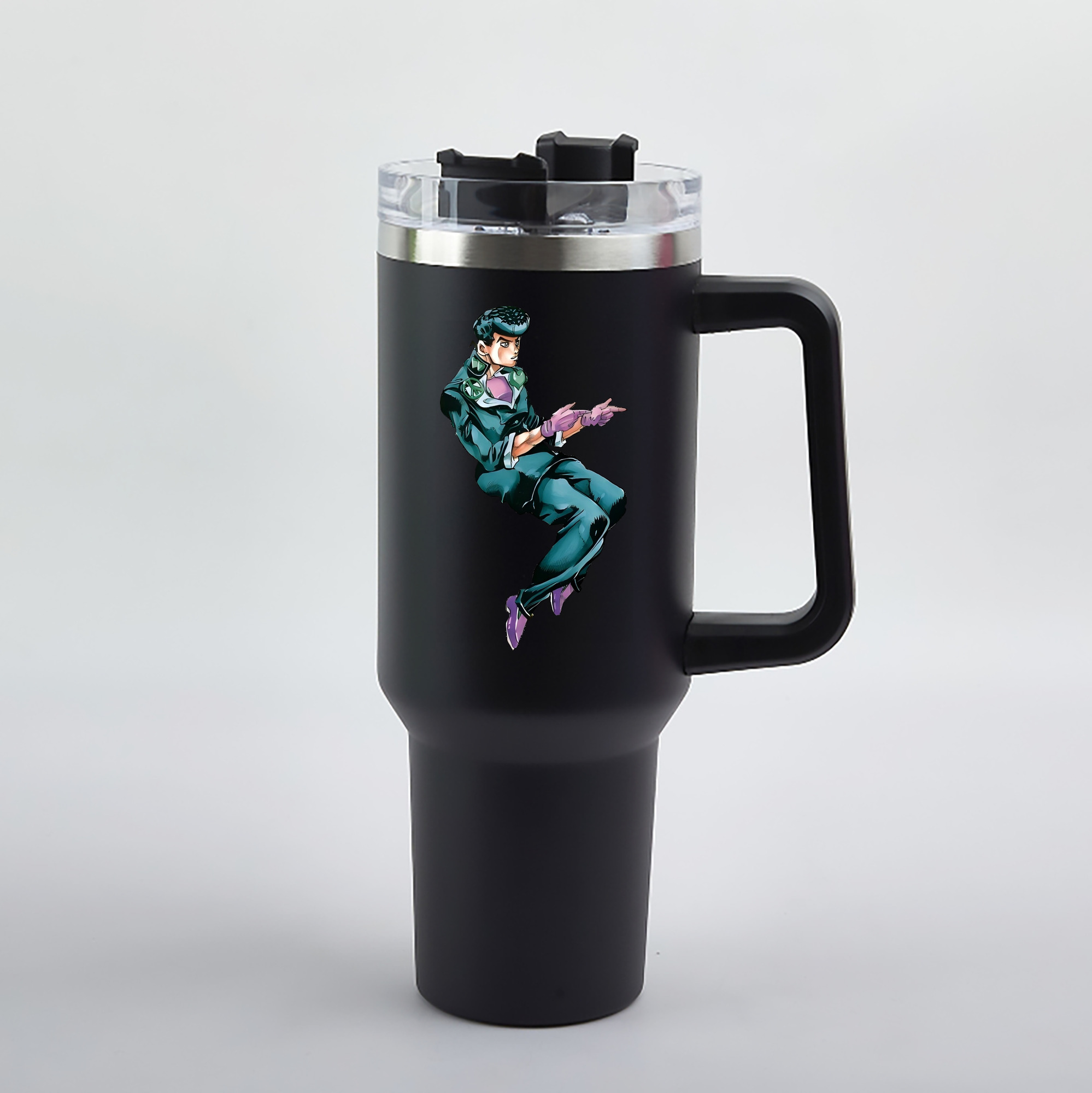 （画像用） ジョジョの奇妙な冒険 ひがしかた じょうすけ JoJo's Bizarre Adventure Higashikata Josuke 1200mL車用タンブラー（カラープリント）