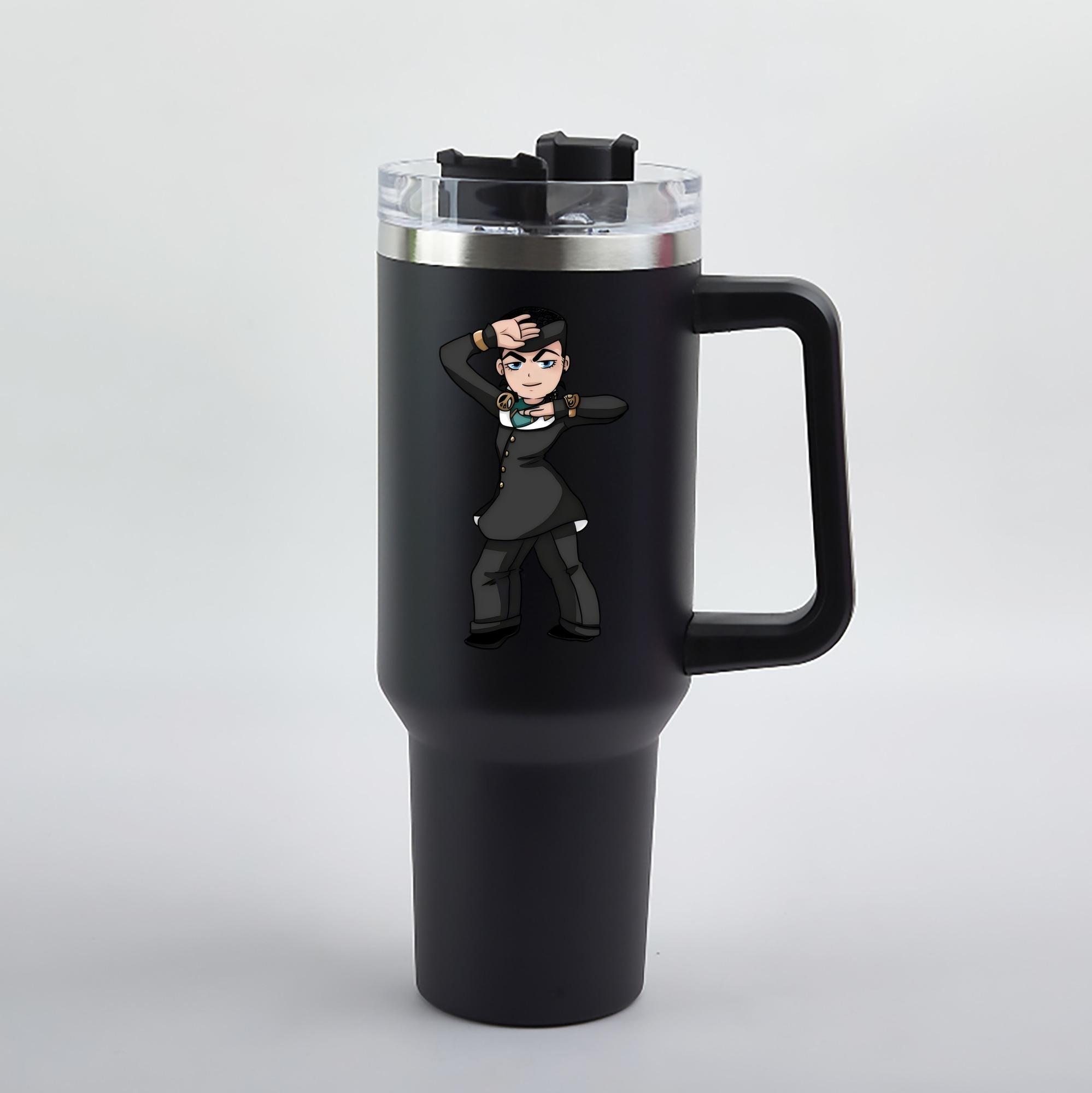 （画像用） ジョジョの奇妙な冒険 ひがしかた じょうすけ JoJo's Bizarre Adventure Higashikata Josuke 1200mL車用タンブラー（カラープリント）