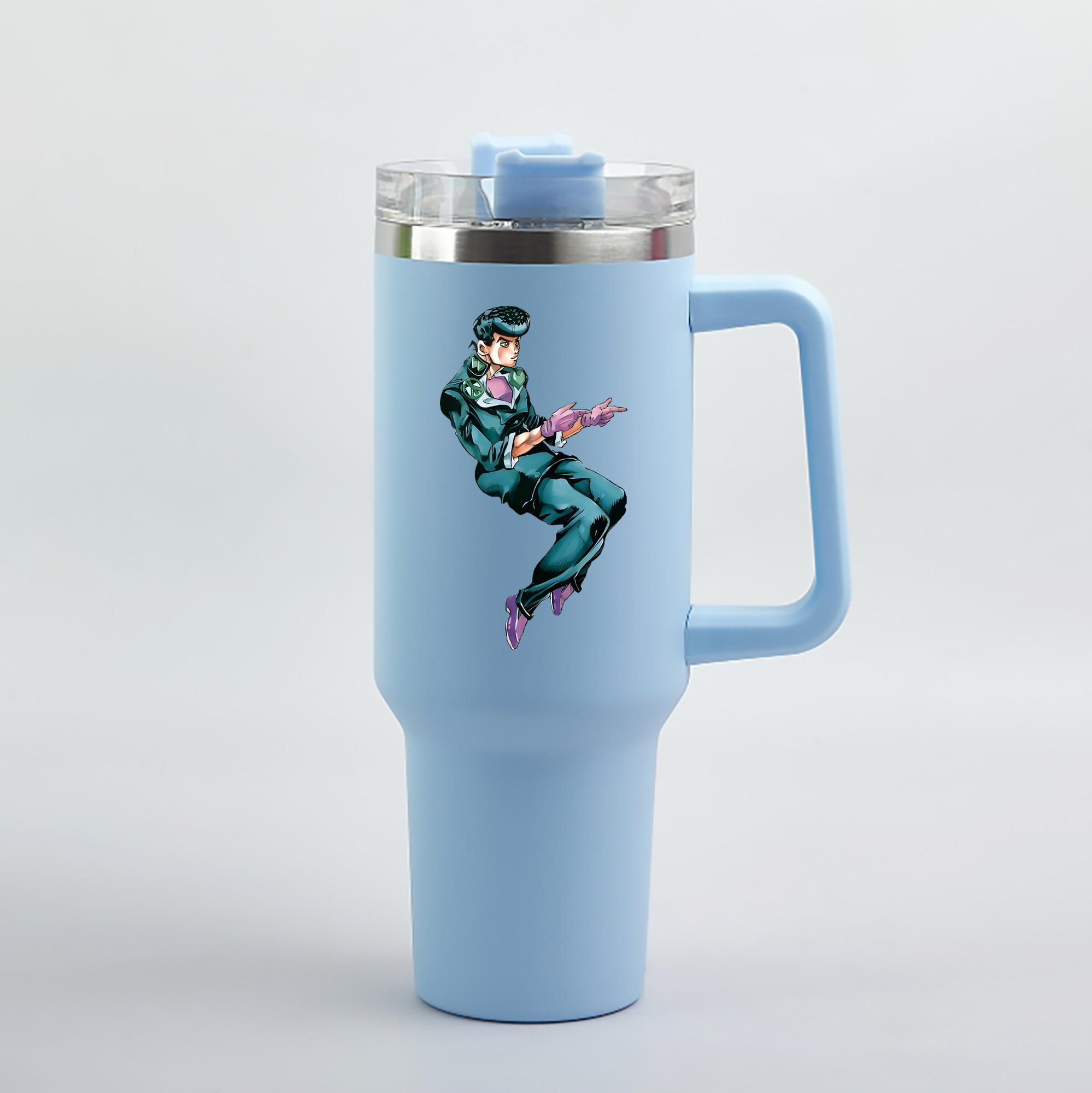 （画像用） ジョジョの奇妙な冒険 ひがしかた じょうすけ JoJo's Bizarre Adventure Higashikata Josuke 1200mL車用タンブラー（カラープリント）