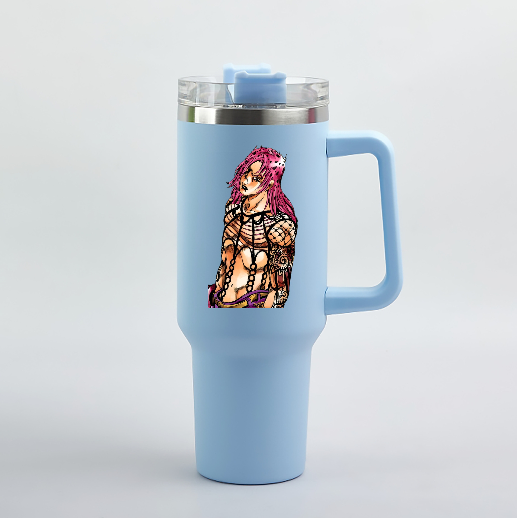 （画像用） ジョジョの奇妙な冒険 ビネガー?ドッピオ JoJo's Bizarre Adventure Vinegar Doppio 1200mL車用タンブラー（カラープリント）