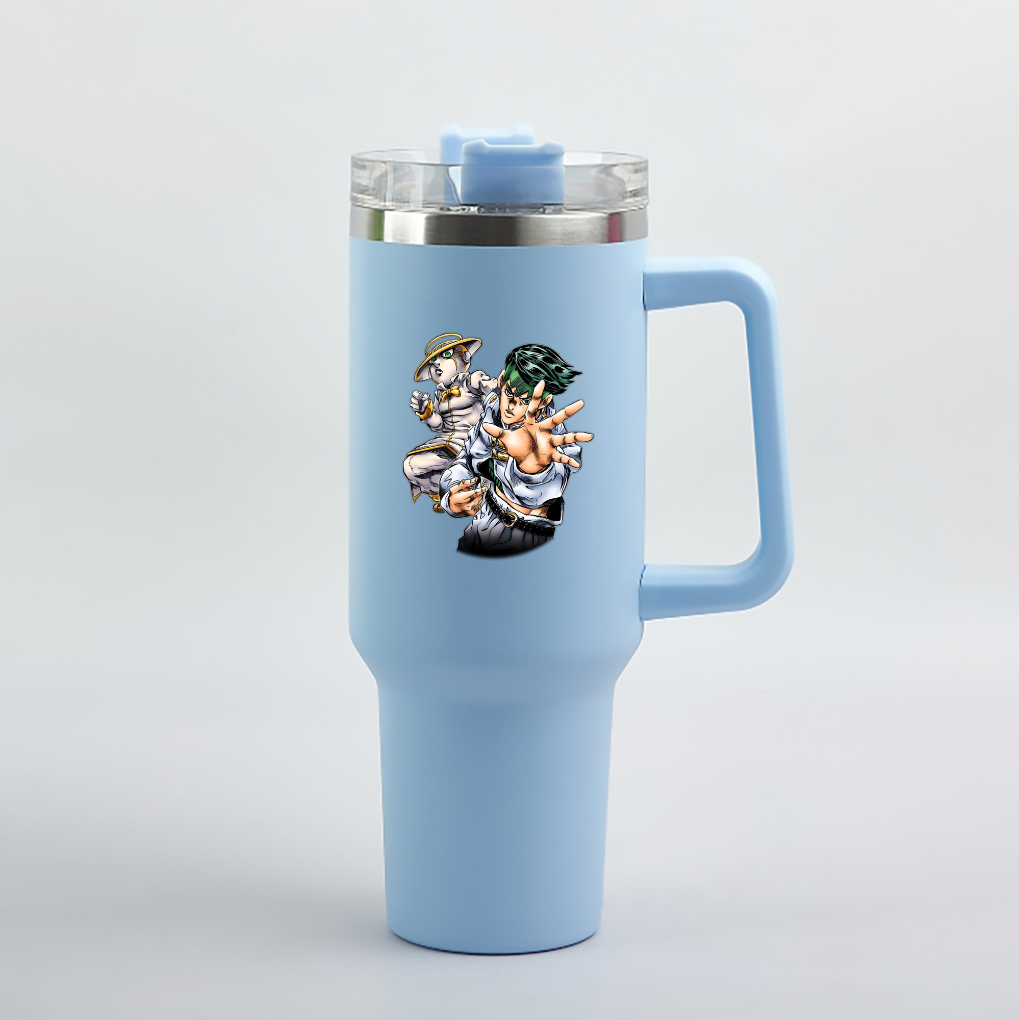 （画像用） ジョジョの奇妙な冒険 岸辺 露伴（きしべ ろはん） JoJo's Bizarre Adventure Rohan Kishibe 1200mL車用タンブラー（カラープリント）