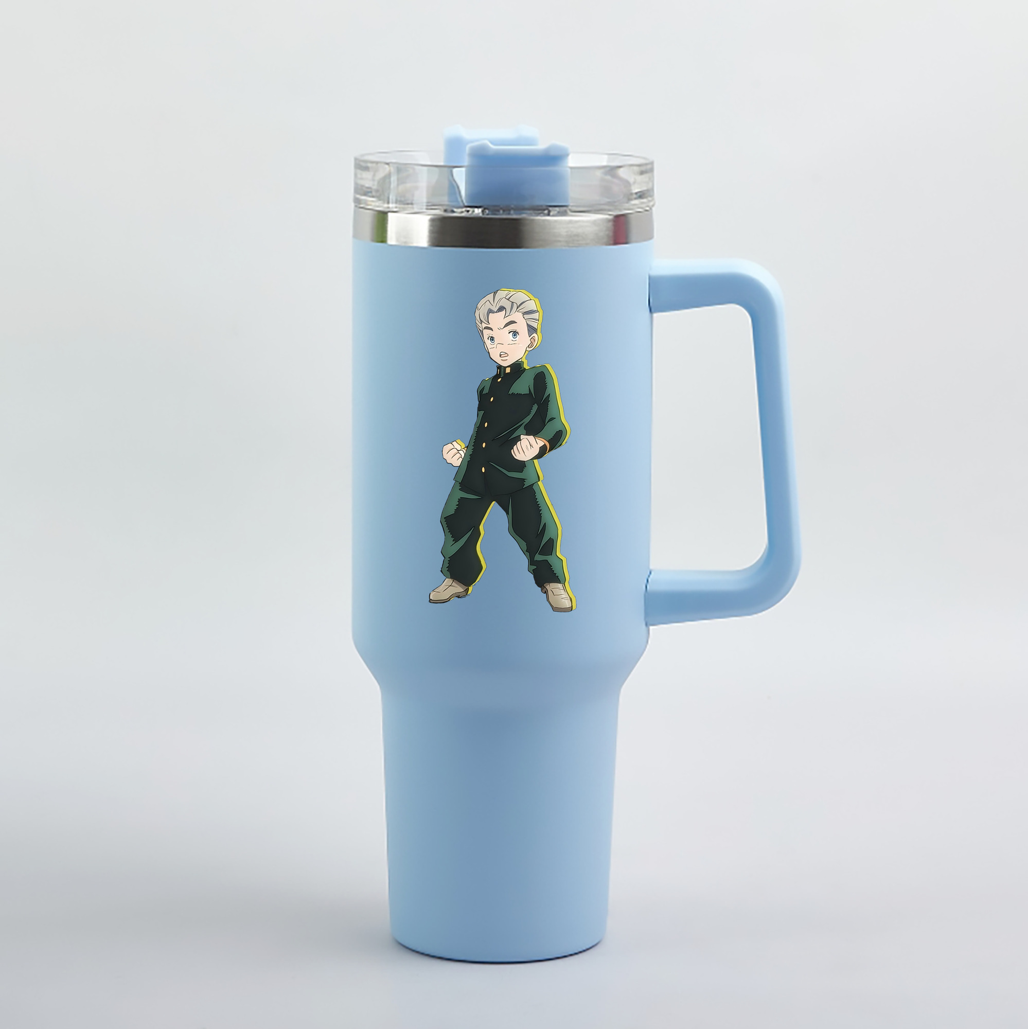 （画像用） ジョジョの奇妙な冒険 広瀨康一 JoJo's Bizarre Adventure Hirose Koichi 1200mL車用タンブラー（カラープリント）