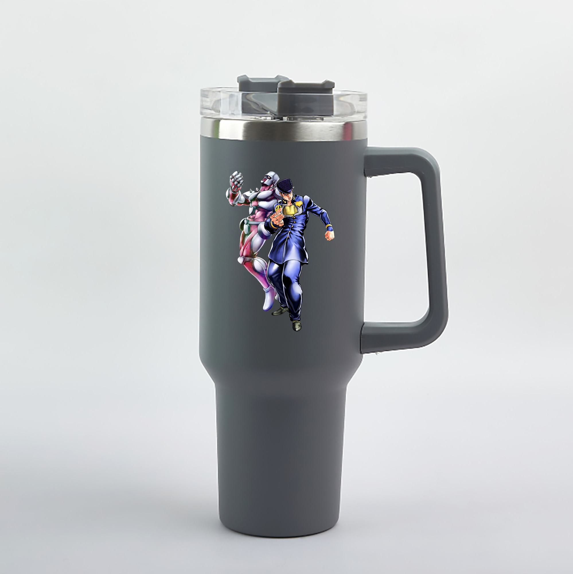 （画像用） ジョジョの奇妙な冒険 ひがしかた じょうすけ JoJo's Bizarre Adventure Higashikata Josuke 1200mL車用タンブラー（カラープリント）