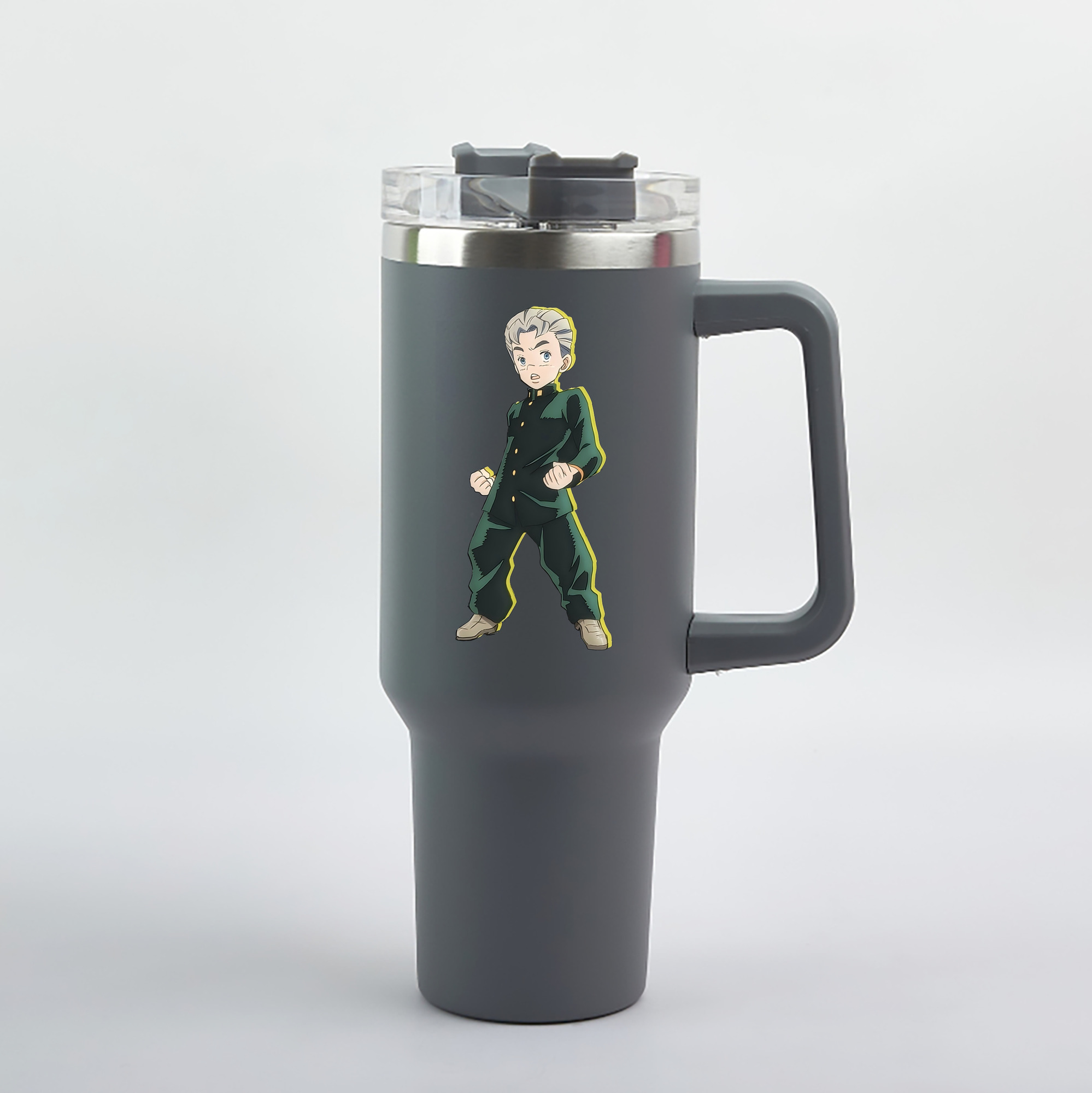 （画像用） ジョジョの奇妙な冒険 広瀨康一 JoJo's Bizarre Adventure Hirose Koichi 1200mL車用タンブラー（カラープリント）