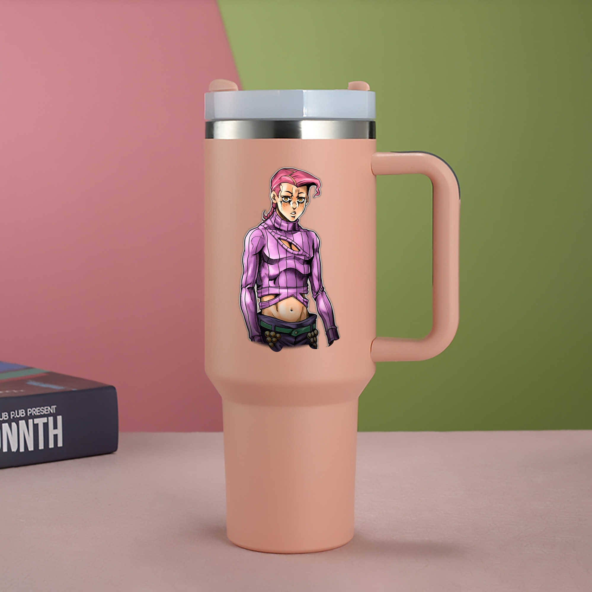 （画像用） ジョジョの奇妙な冒険 ビネガー?ドッピオ JoJo's Bizarre Adventure Vinegar Doppio 1200mL車用タンブラー（カラープリント）