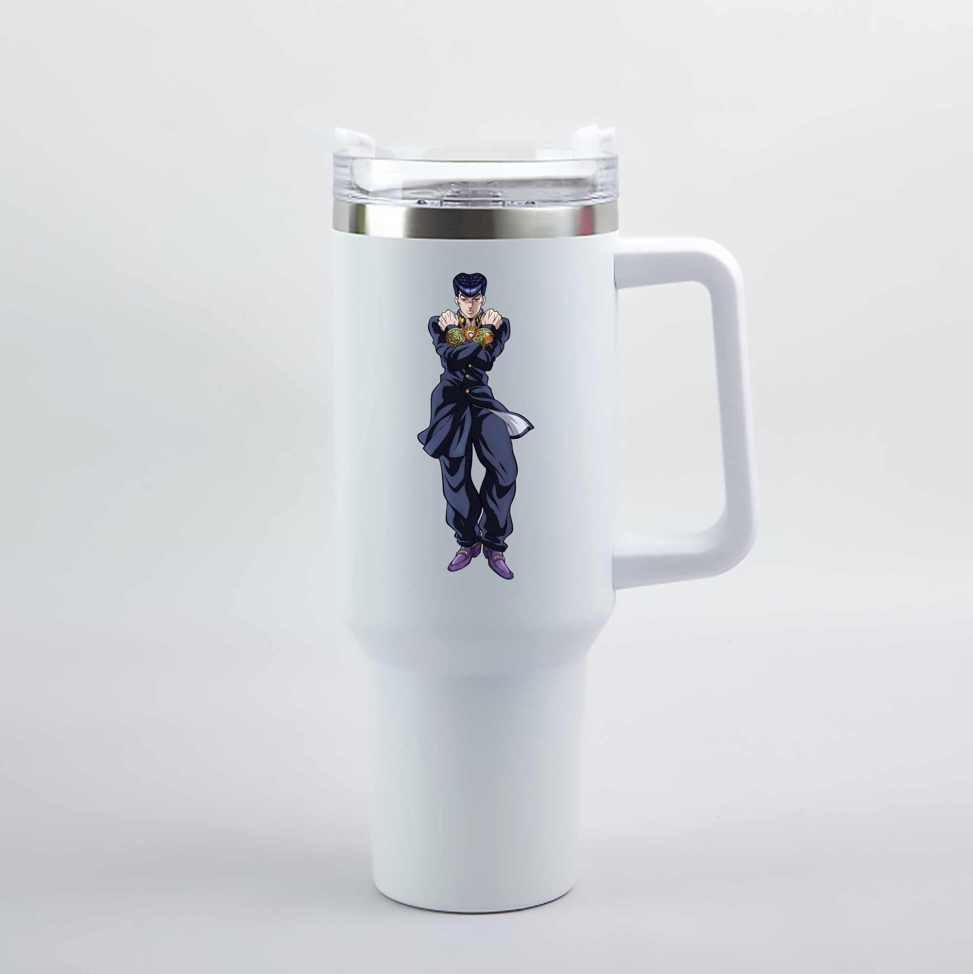 （画像用） ジョジョの奇妙な冒険 ひがしかた じょうすけ JoJo's Bizarre Adventure Higashikata Josuke 1200mL車用タンブラー（カラープリント）